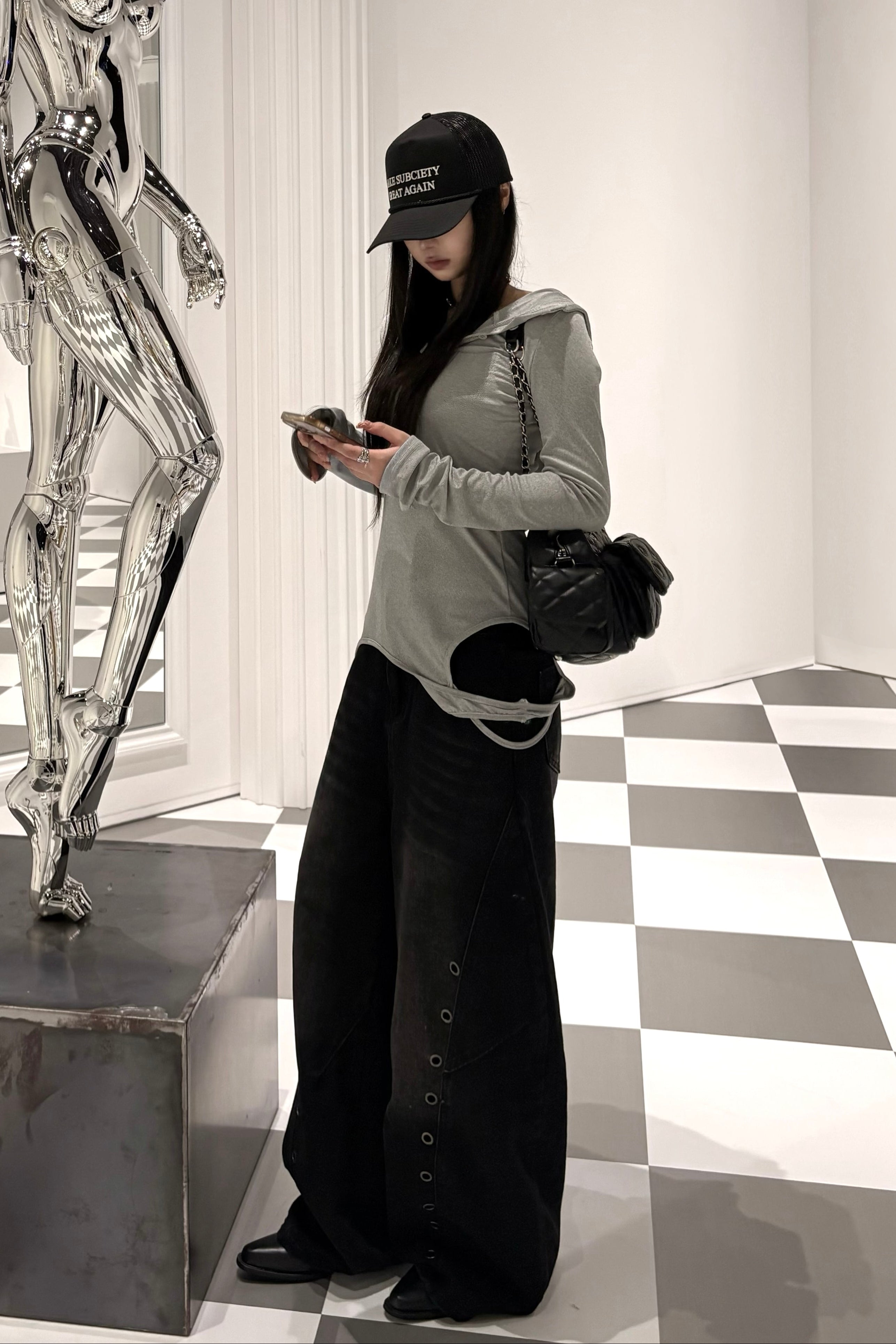 シルバーサークルワイドパンツ NA10433