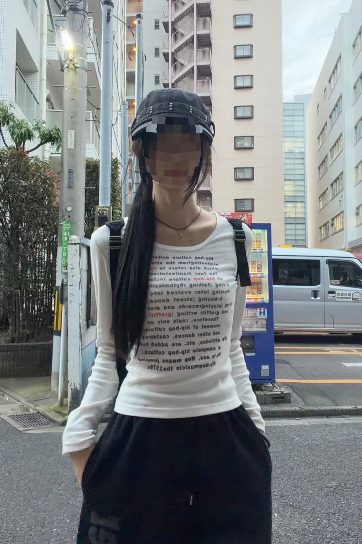 フロントロゴレタリングリブカットソー NA11041