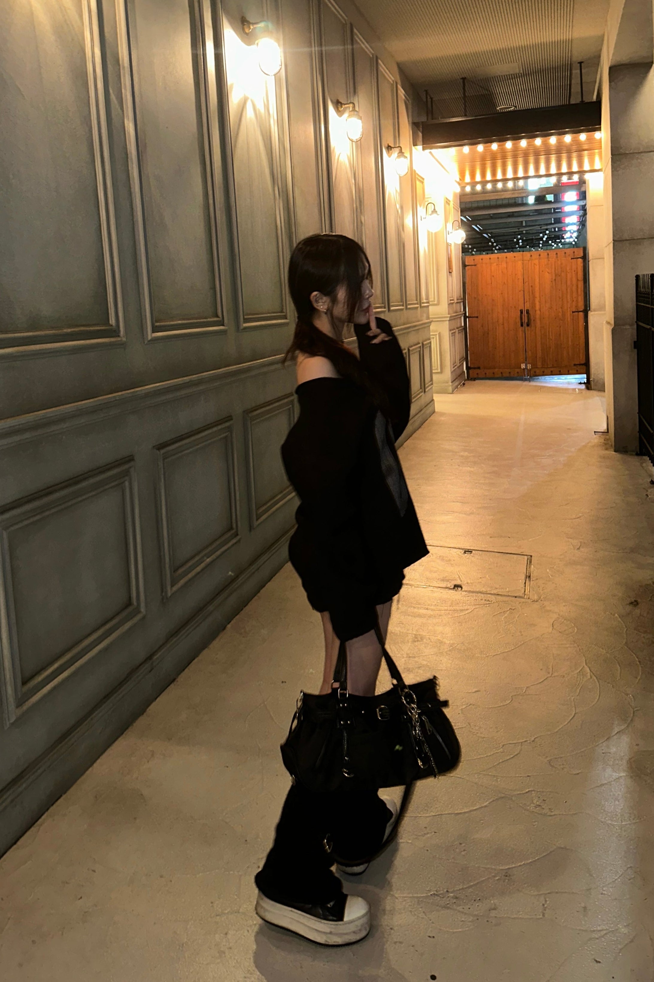 オフショルナンバリングニット NA10210