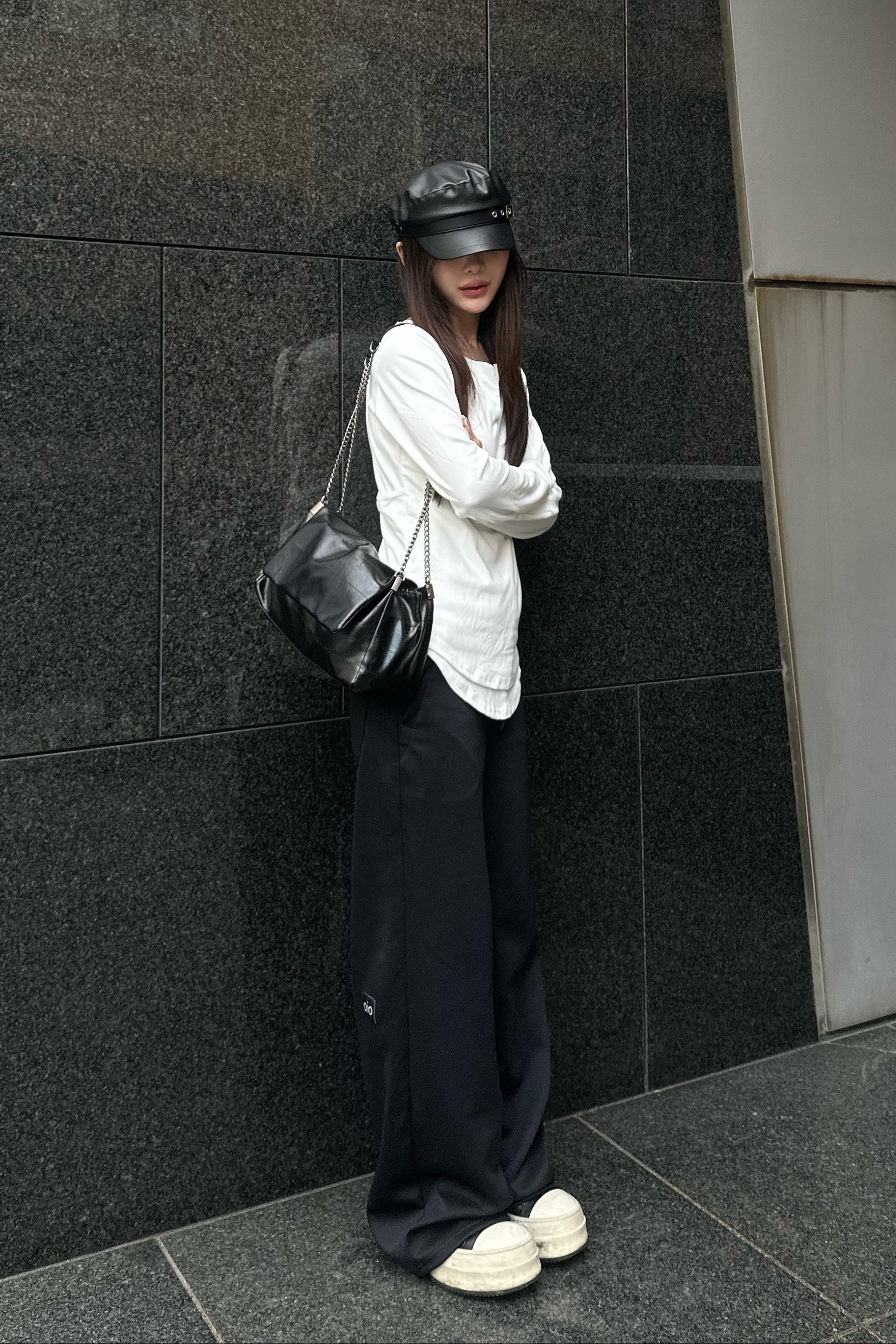 ウエストデザインワイドパンツ NA10488