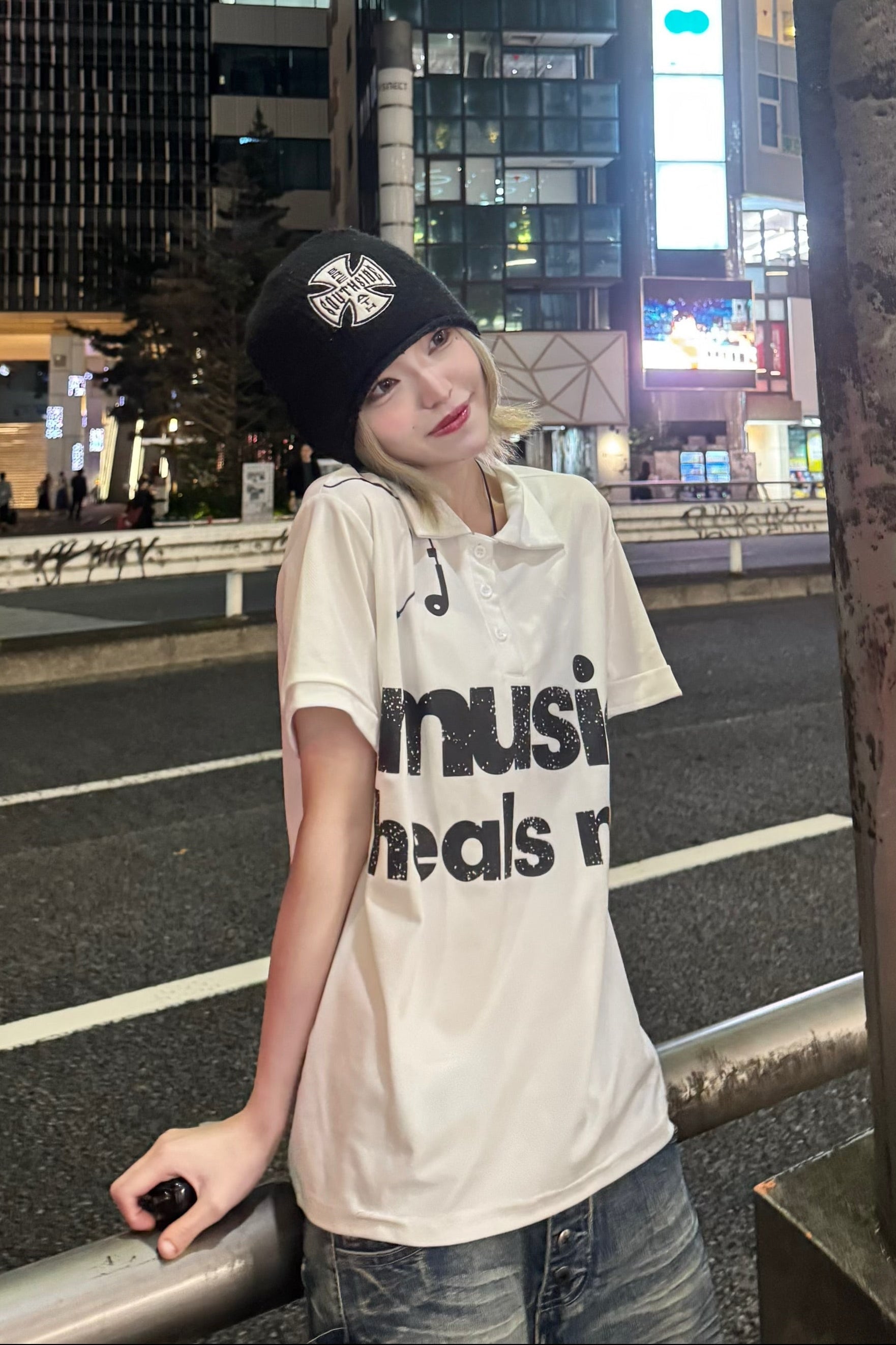 グラフィックポロTシャツ NA10568