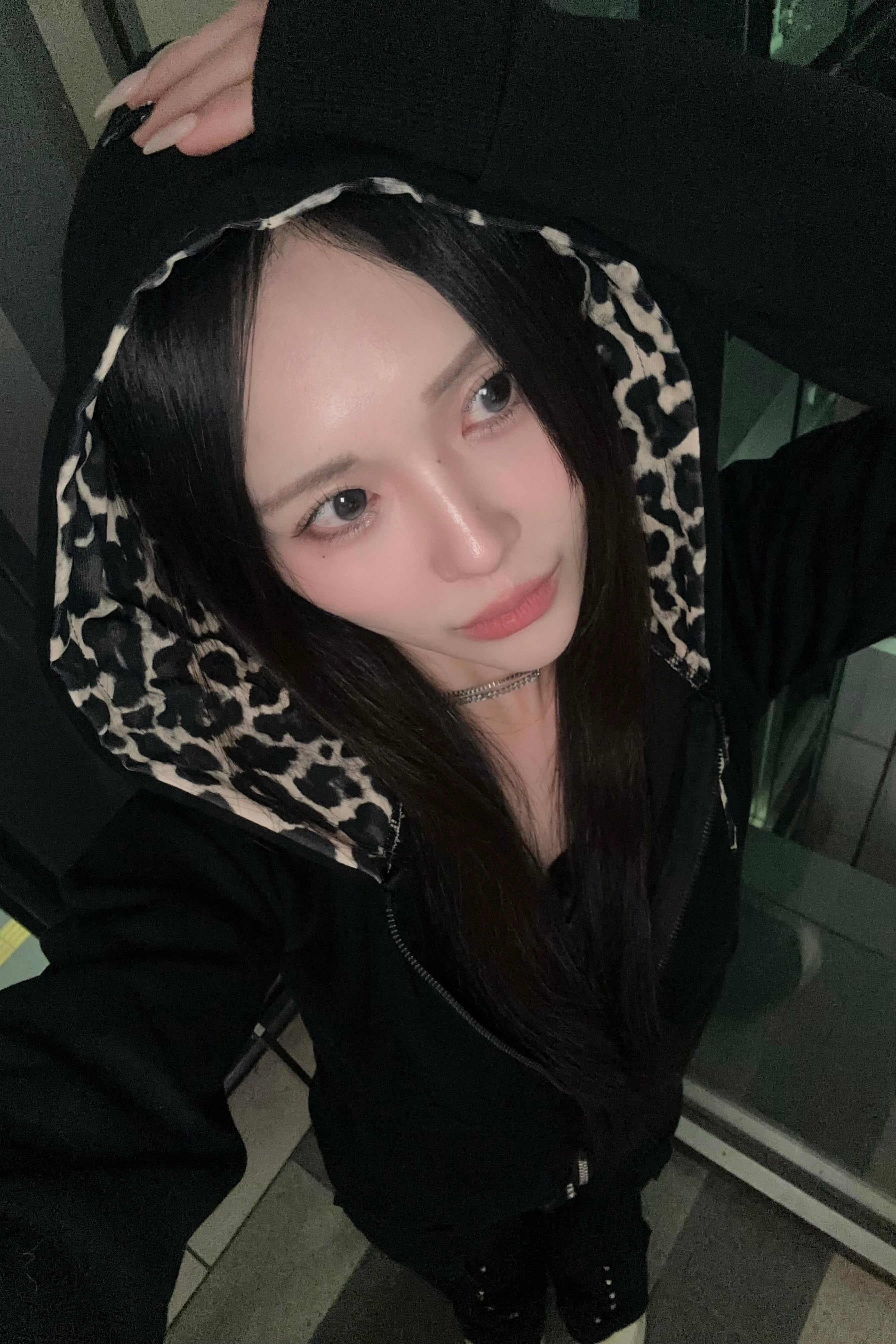 レオパードスリムパーカー NA10193