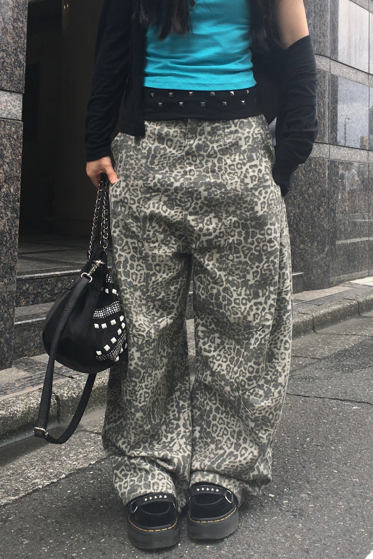 レオパードワイドパンツ NA10870