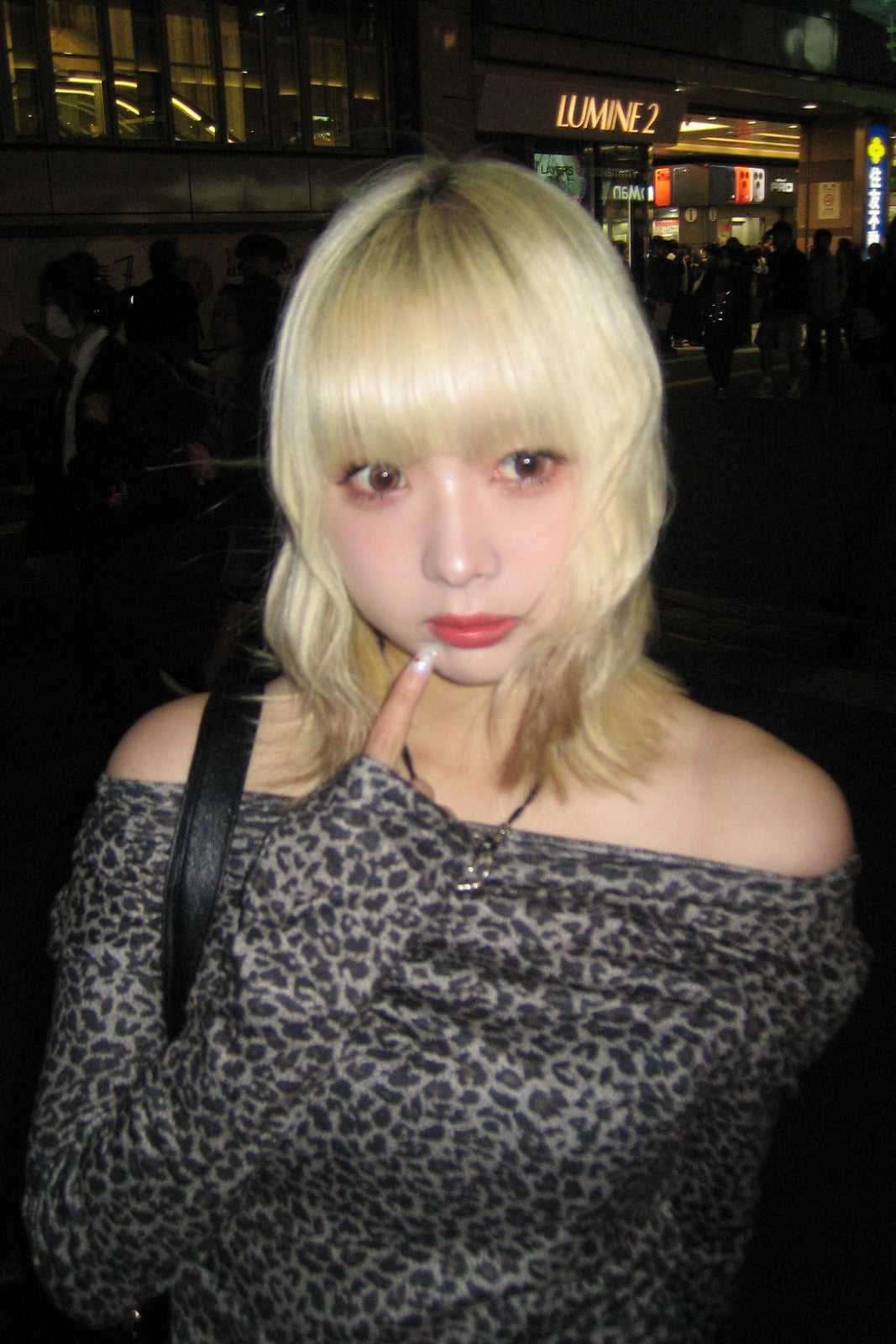 レオパードワンショルダートップス NA10082