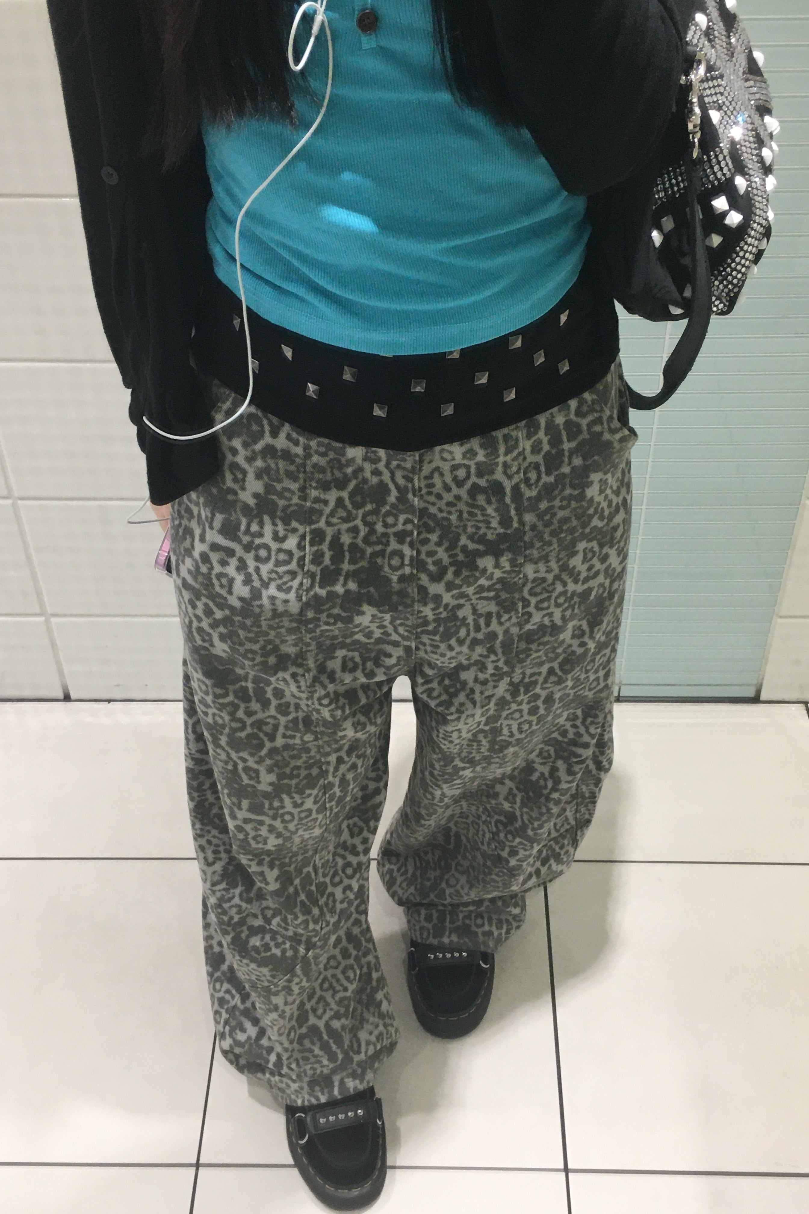 レオパードワイドパンツ NA10870