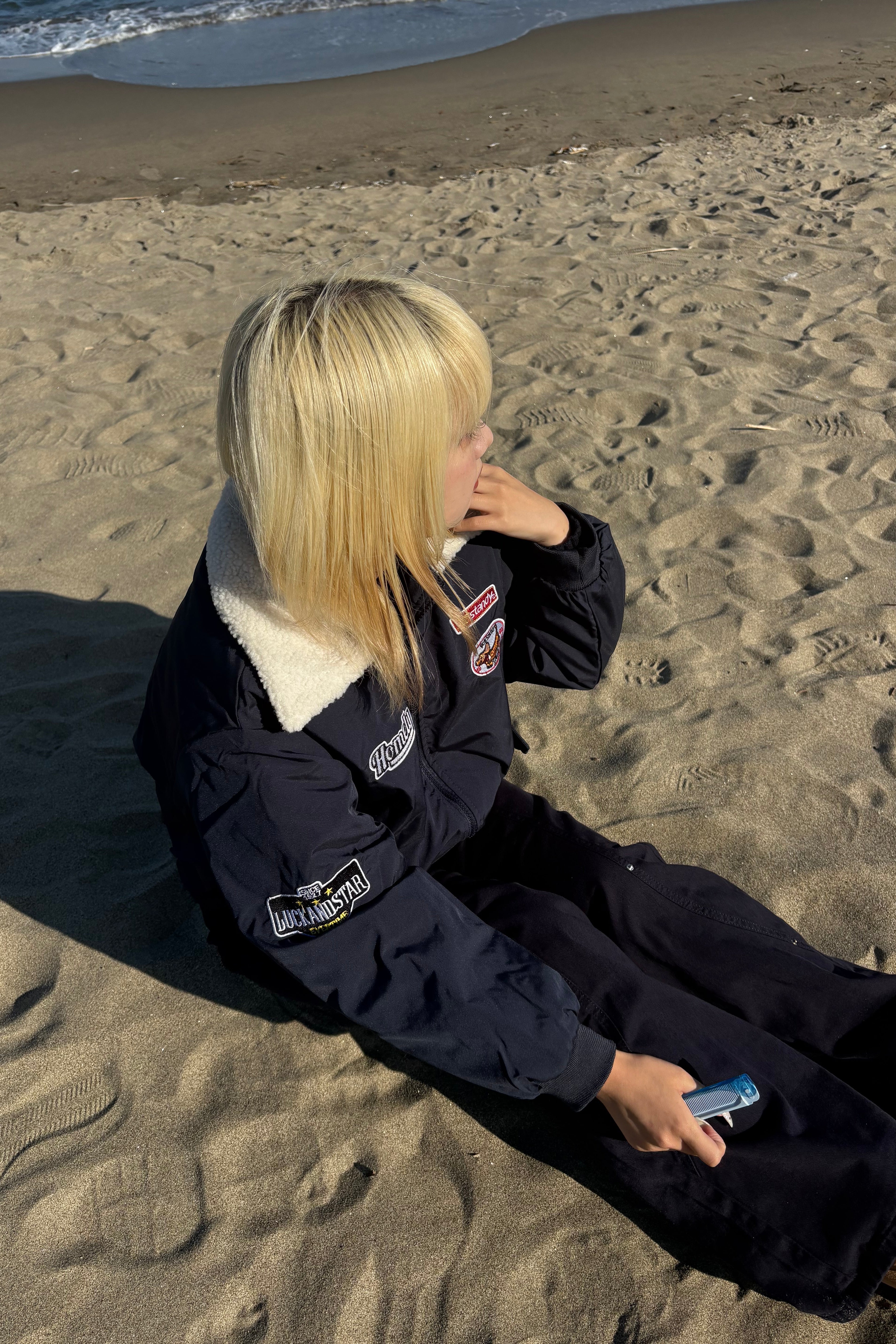 ワッペンボアジャケット NA10083