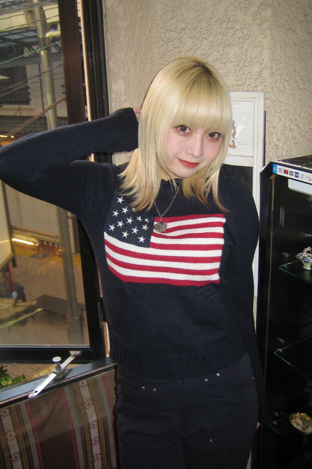 フラッグクロップドニット NA10080