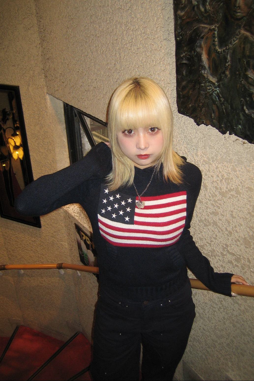 フラッグクロップドニット NA10080