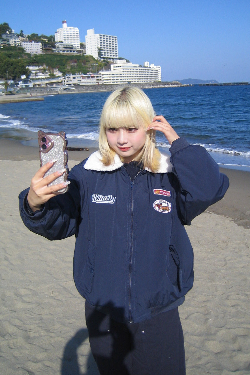 ワッペンボアジャケット NA10083