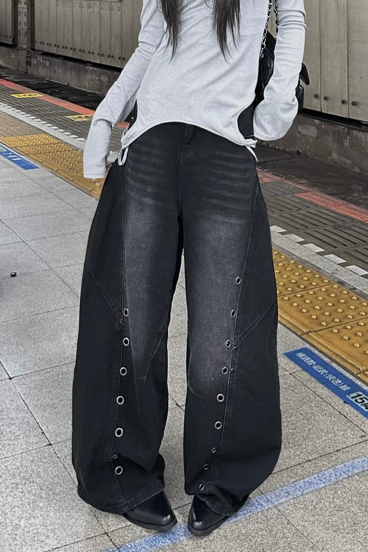 シルバーサークルワイドパンツ NA10433