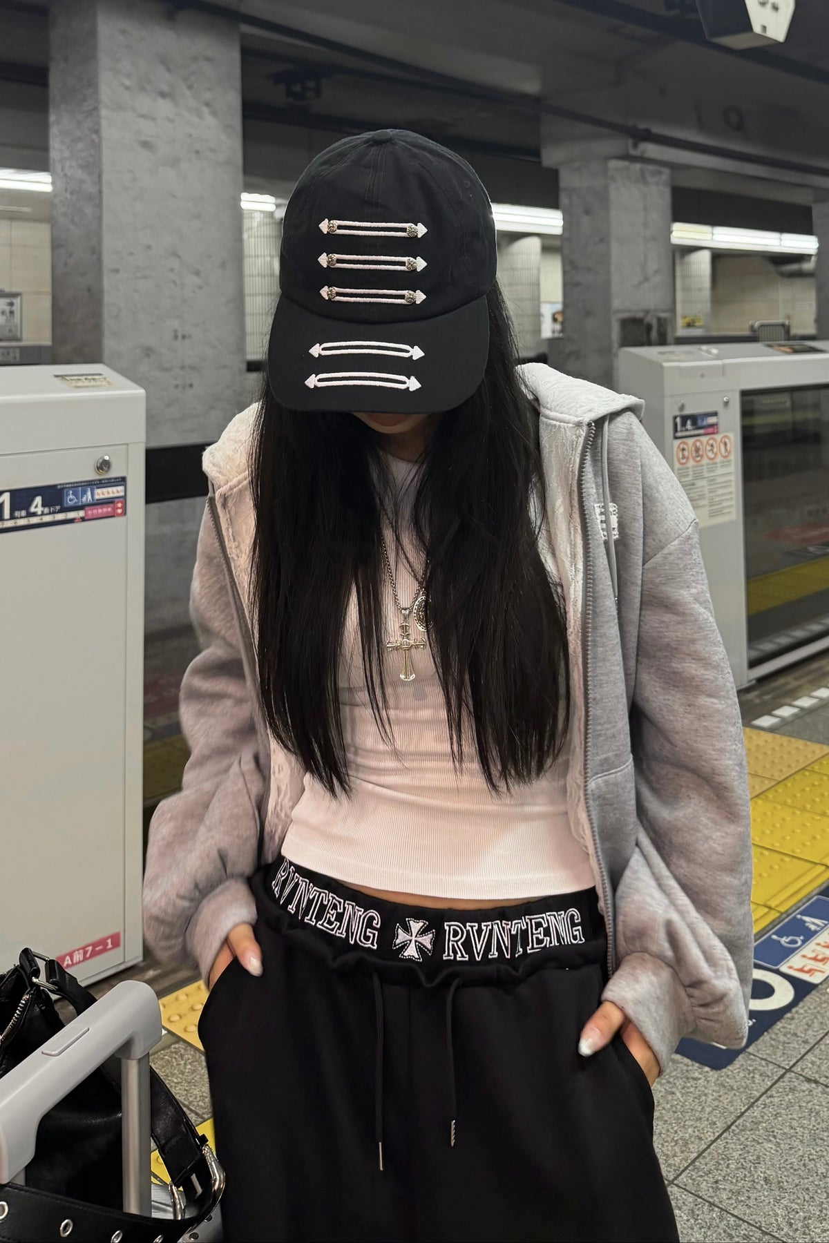 ウエストロゴワイドスウェットパンツ NA11047