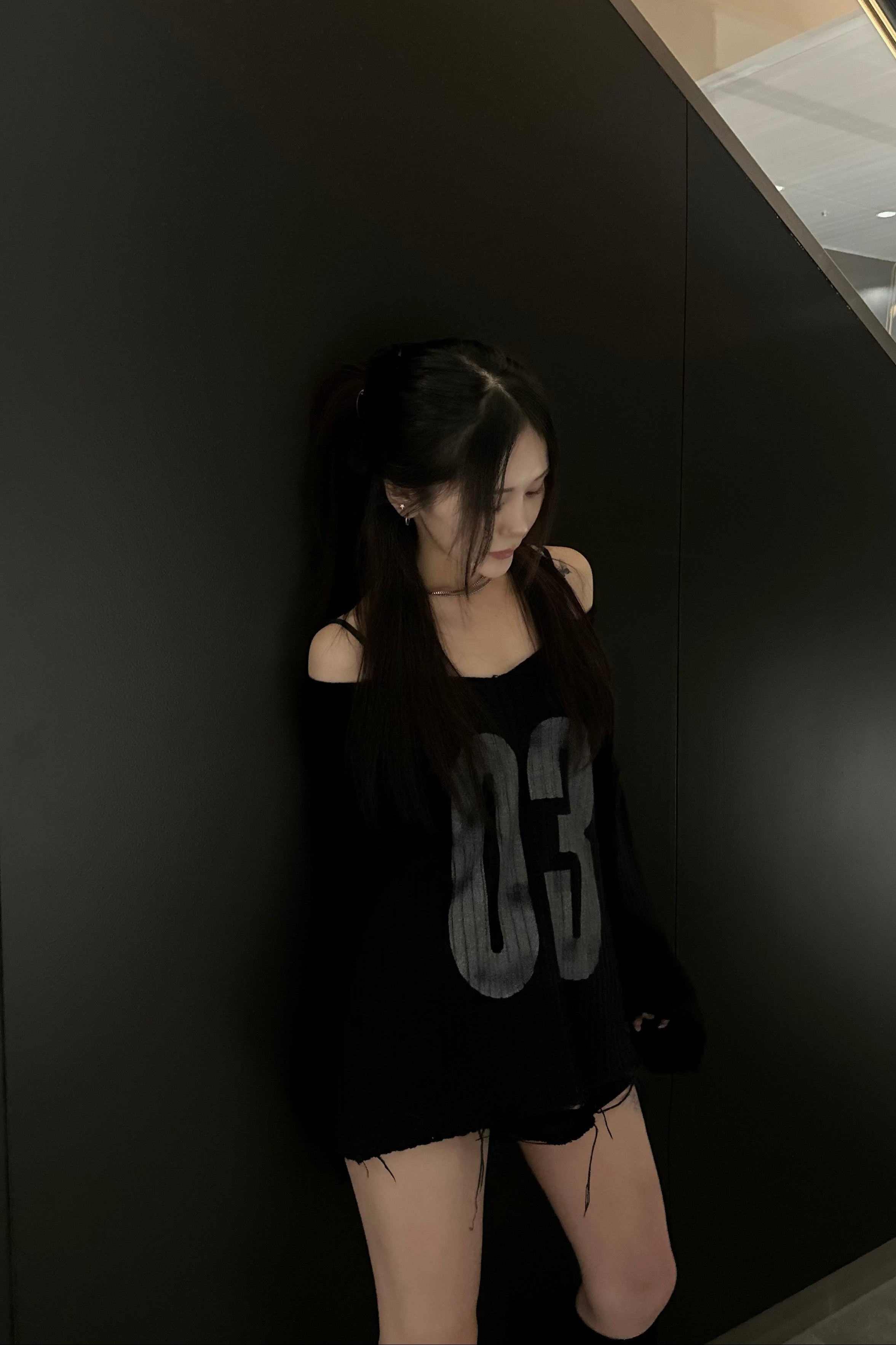 オフショルナンバリングニット NA10210