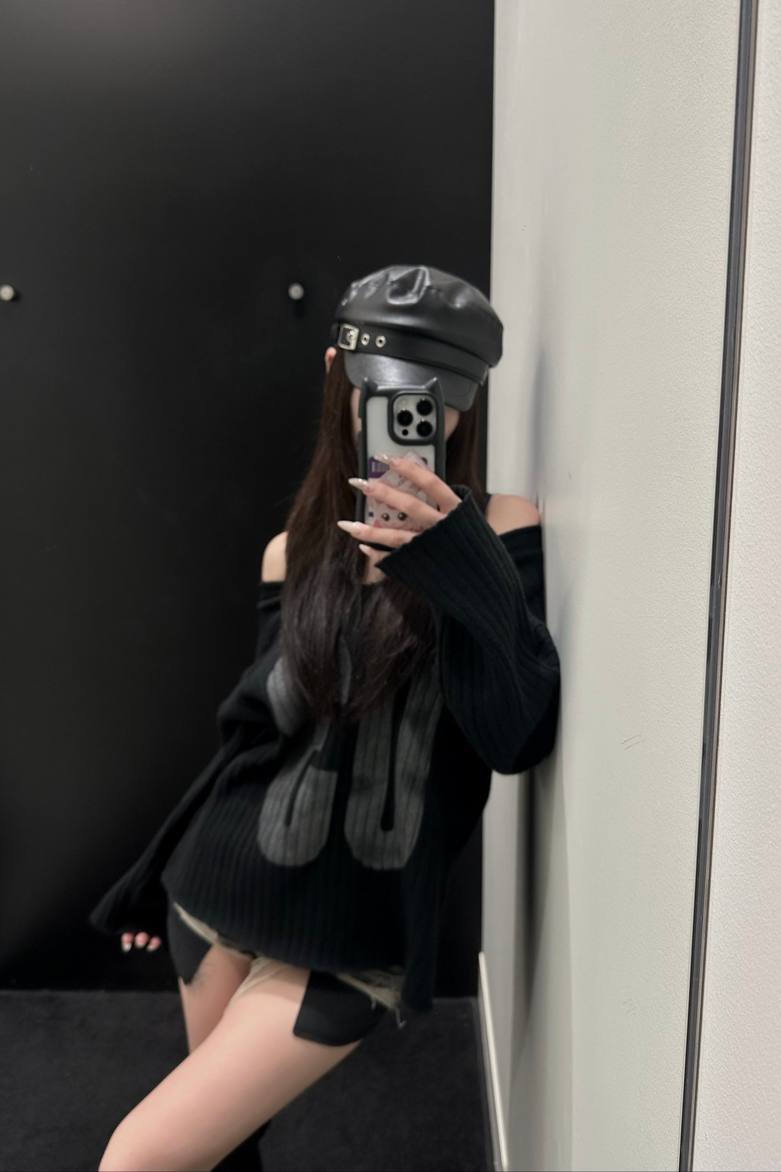 レザーデザインキャスケット NA10212