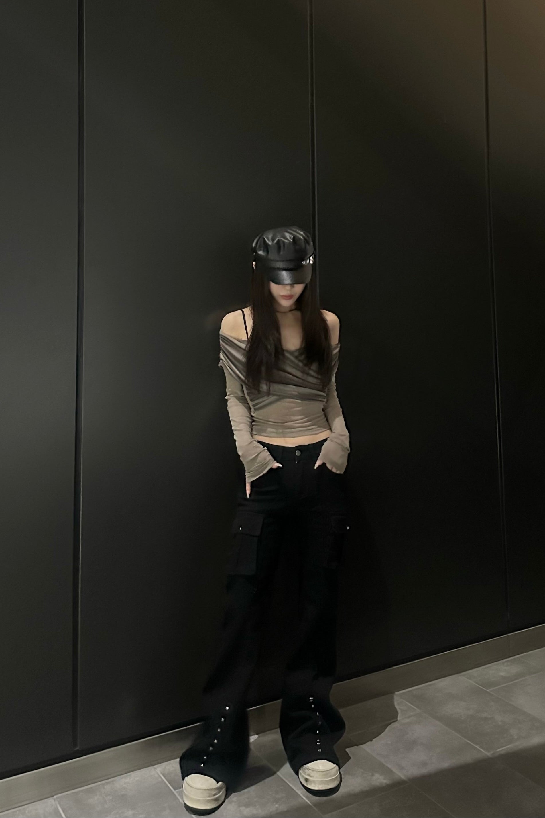 シースルーオフショルトップス NA10209