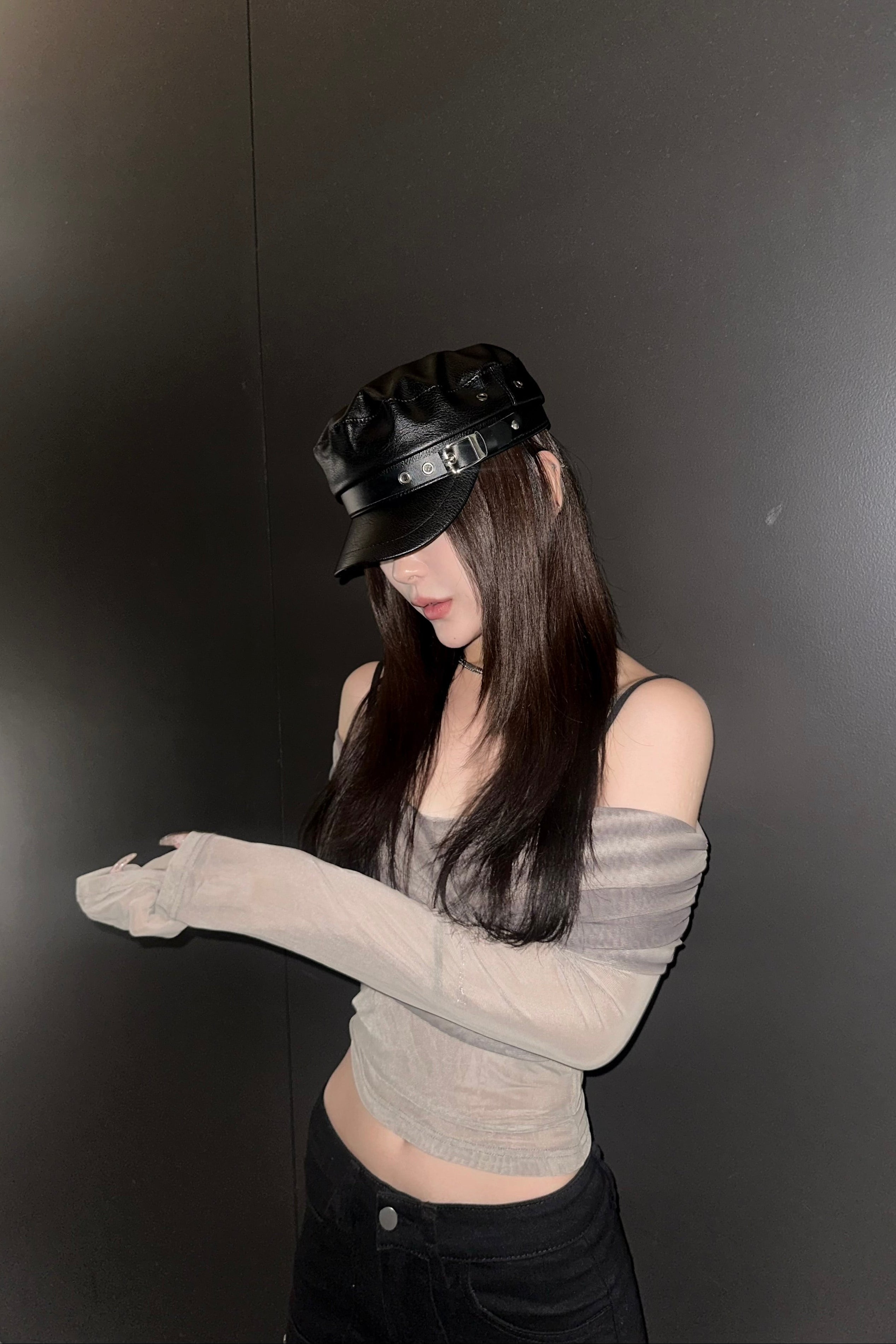 シースルーオフショルトップス NA10209