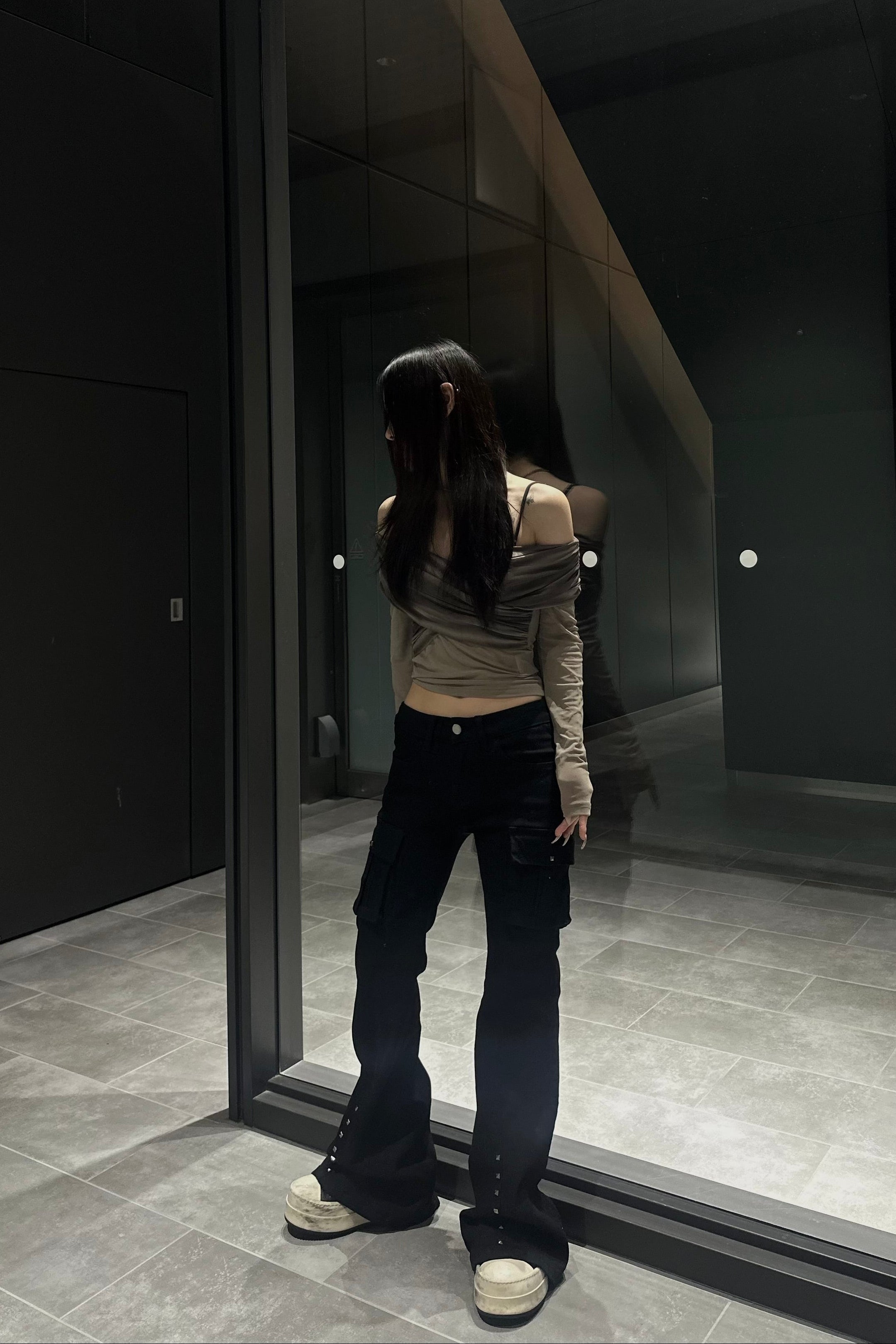 シースルーオフショルトップス NA10209