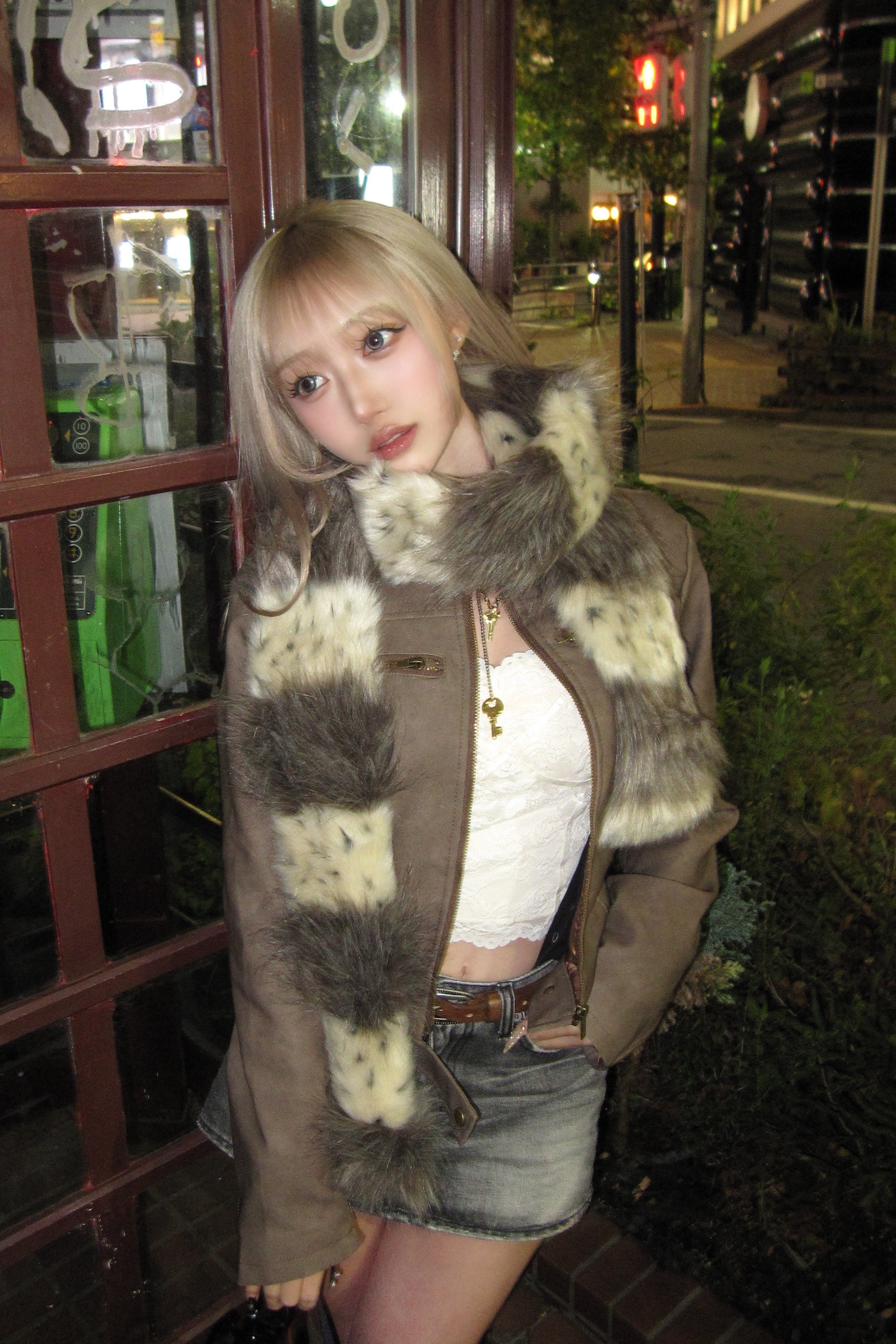 ノーカラービンテージジャケット NA10093