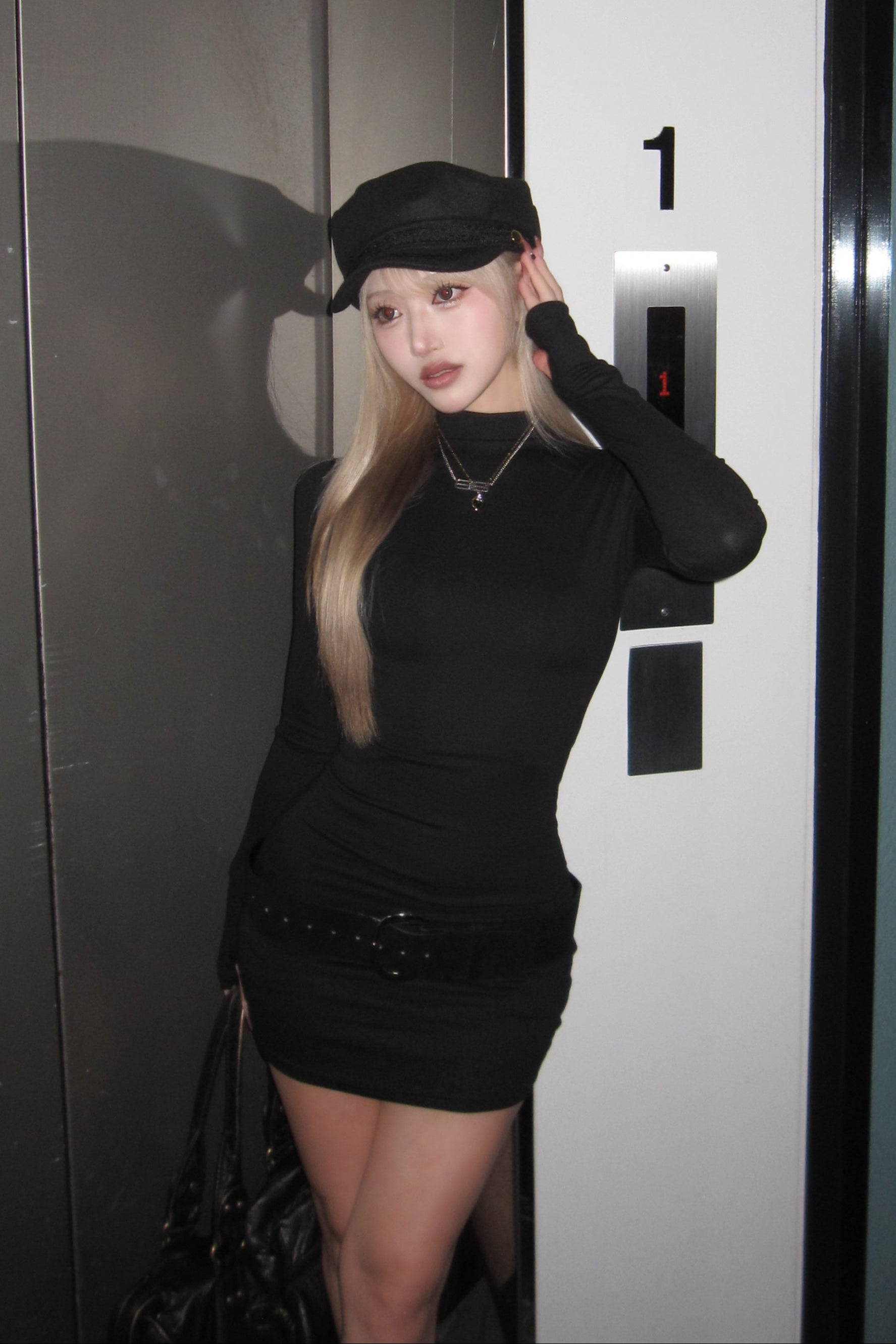 スリムフィットワンピース NA10399