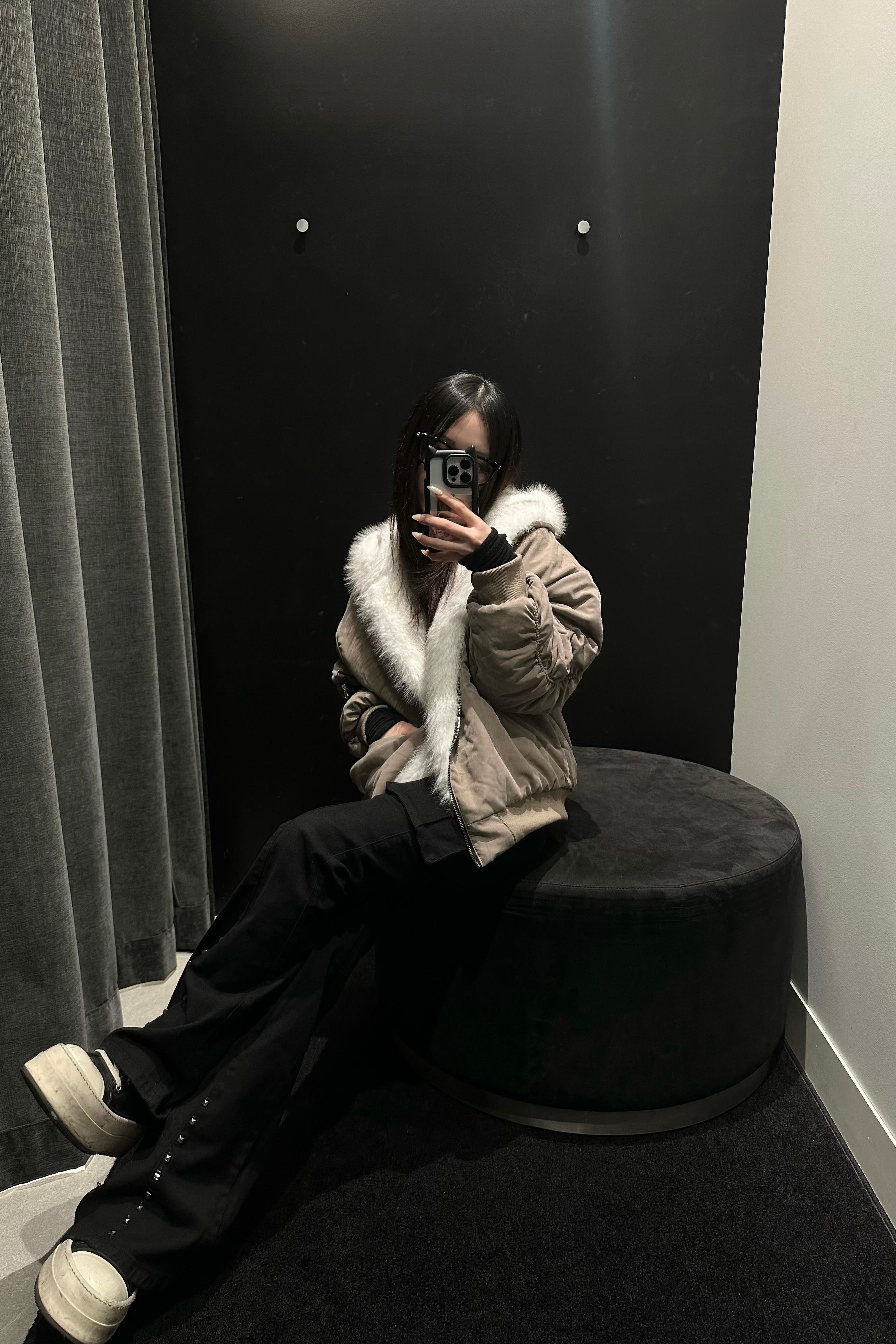 リバーシブルファーアウター NA10205