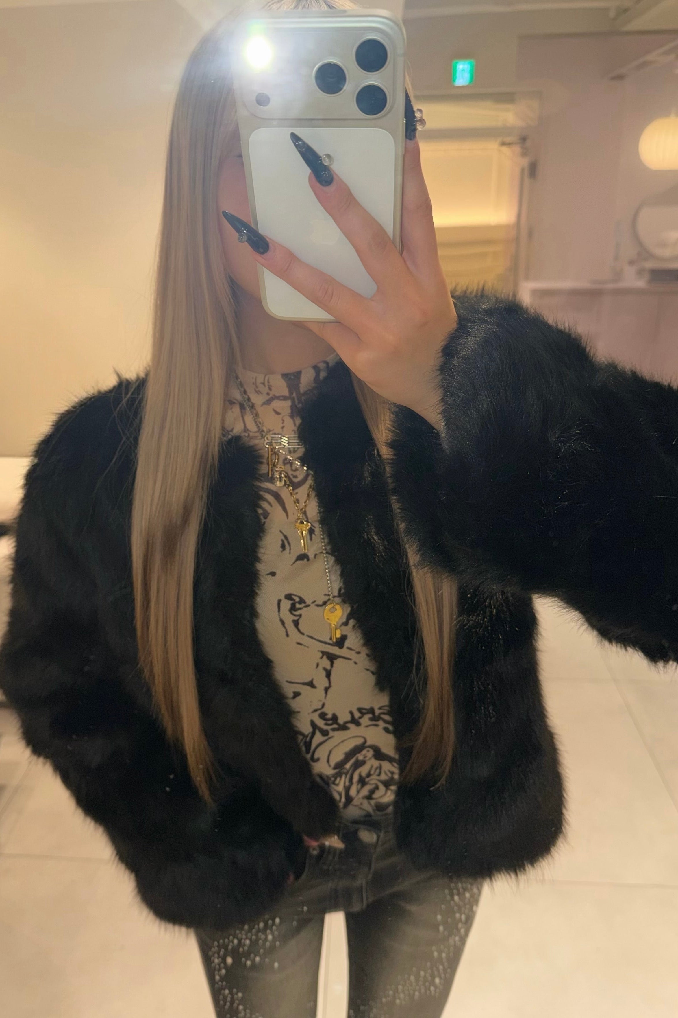 フェイクファージャケット NA10185