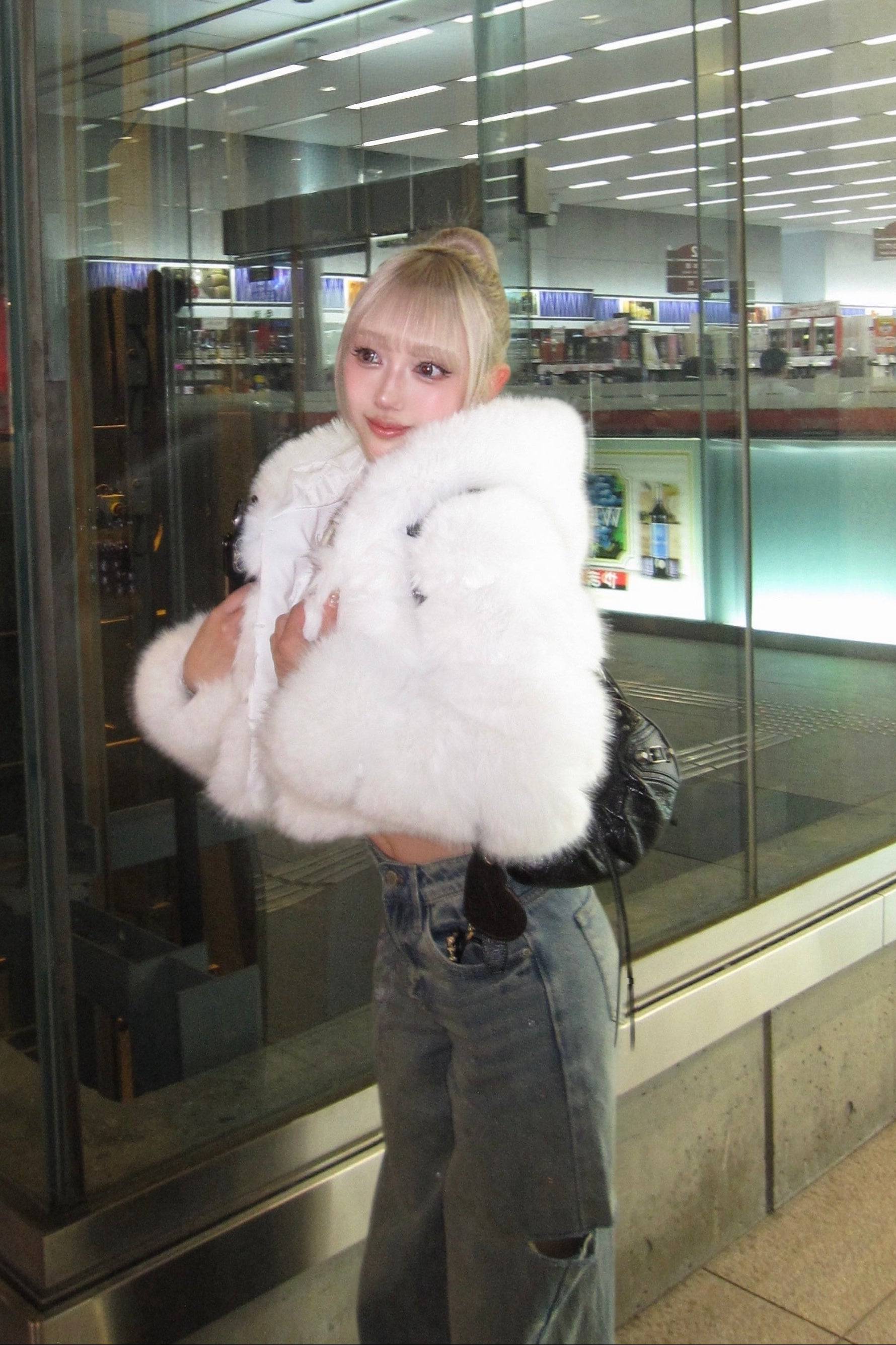 ボリュームフードファージャケット NA10188