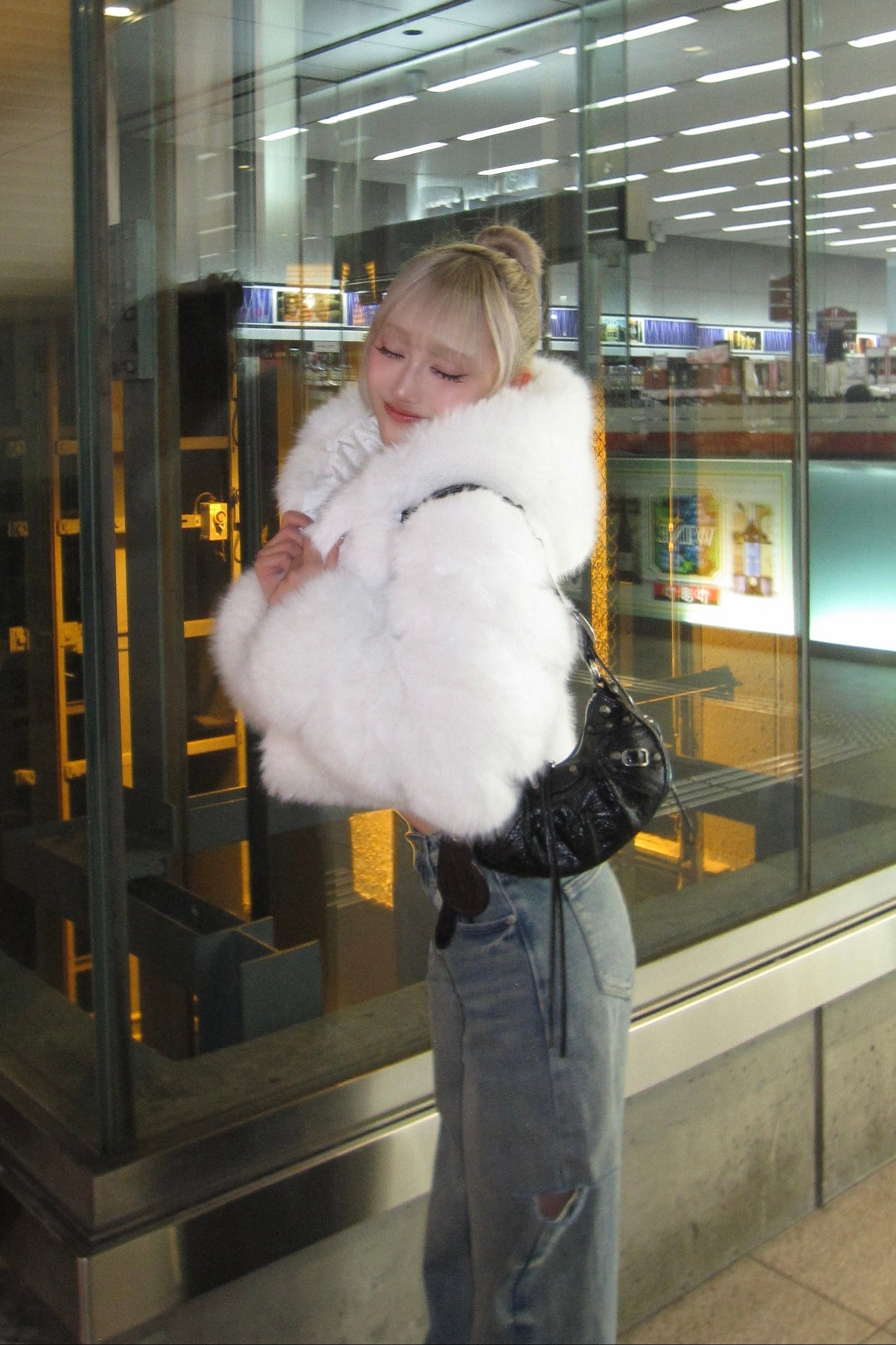 ボリュームフードファージャケット NA10188