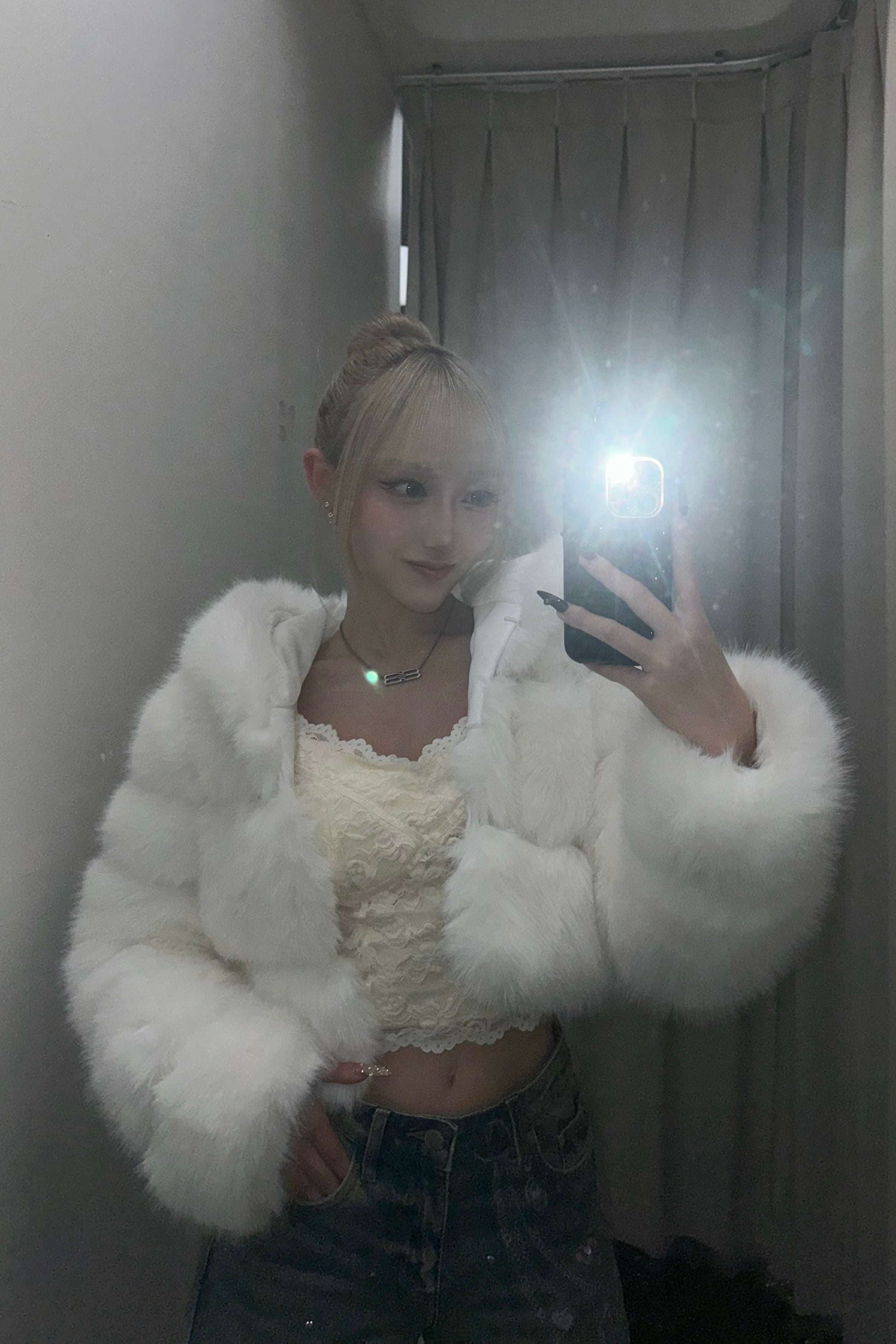 ボリュームフードファージャケット NA10188