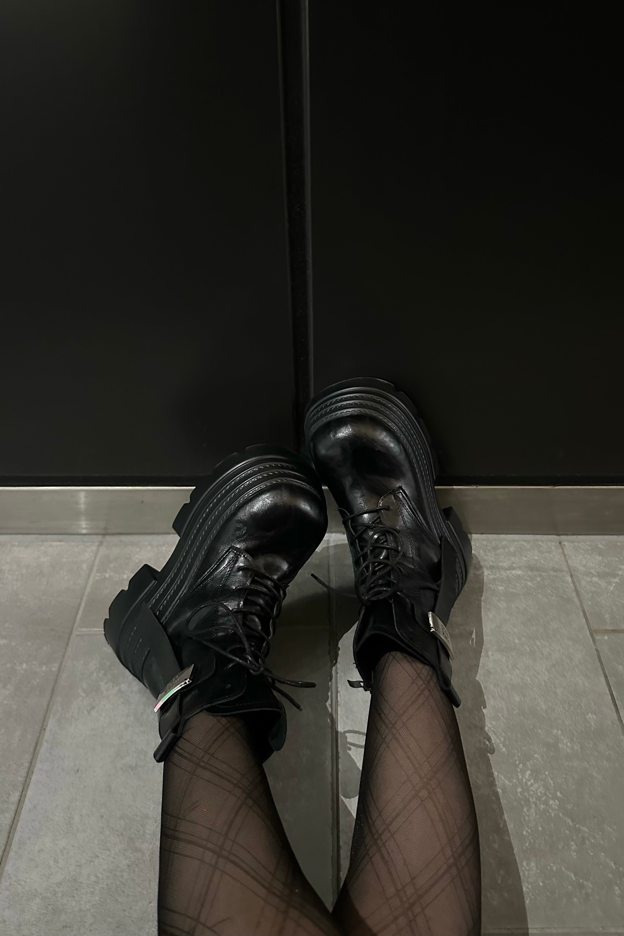 トリプルソールレースアップブーツ NA10198