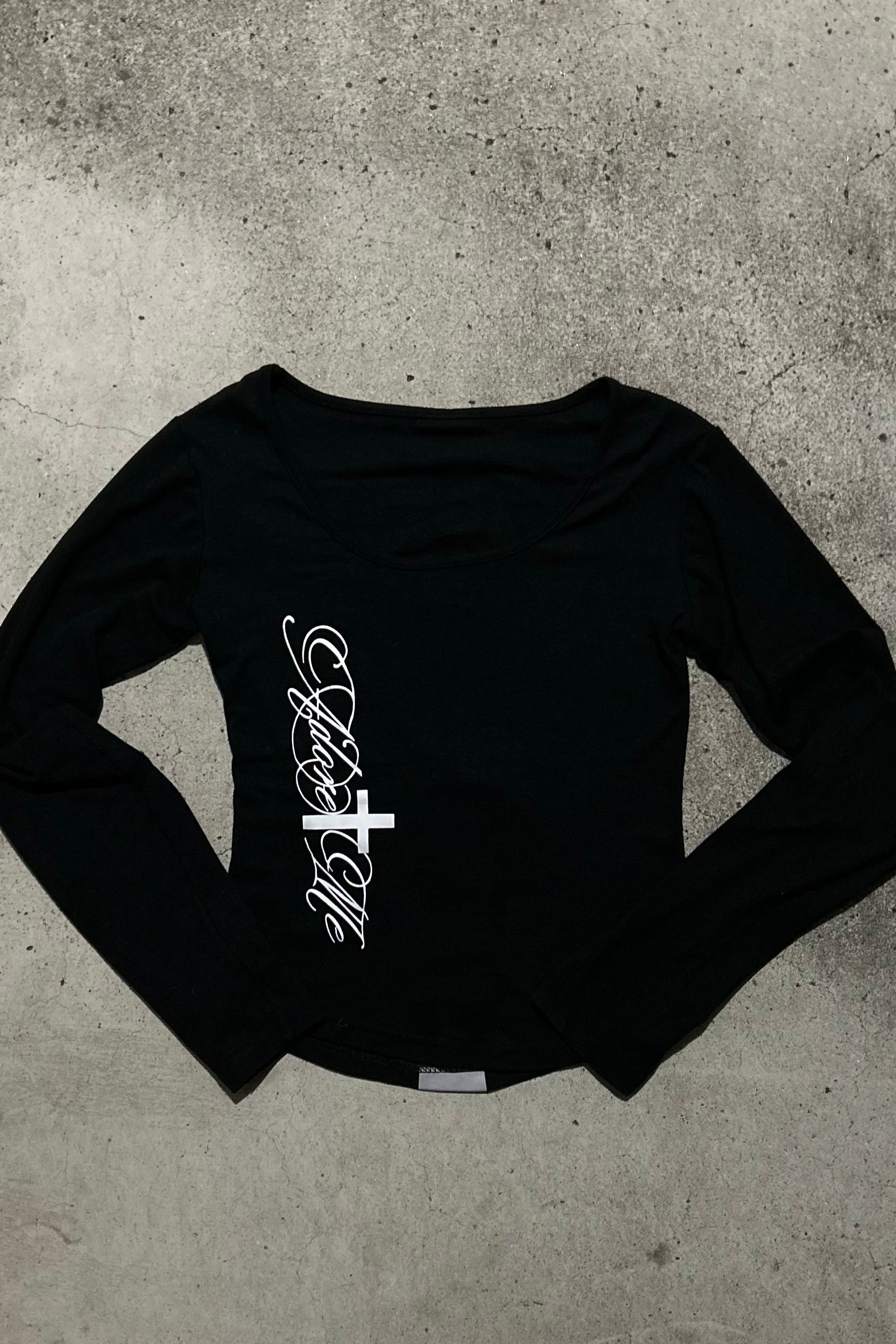 バックロゴプリントトップス NA10337