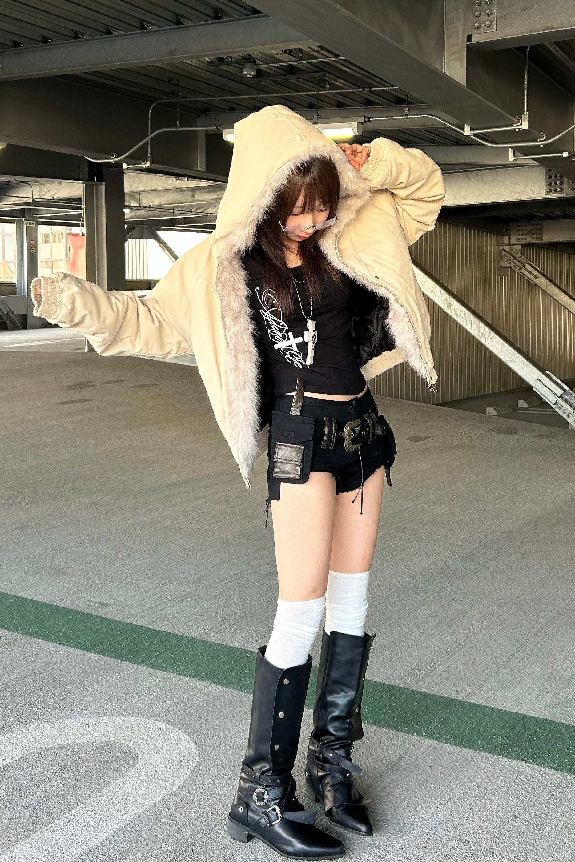 バックロゴプリントトップス NA10337