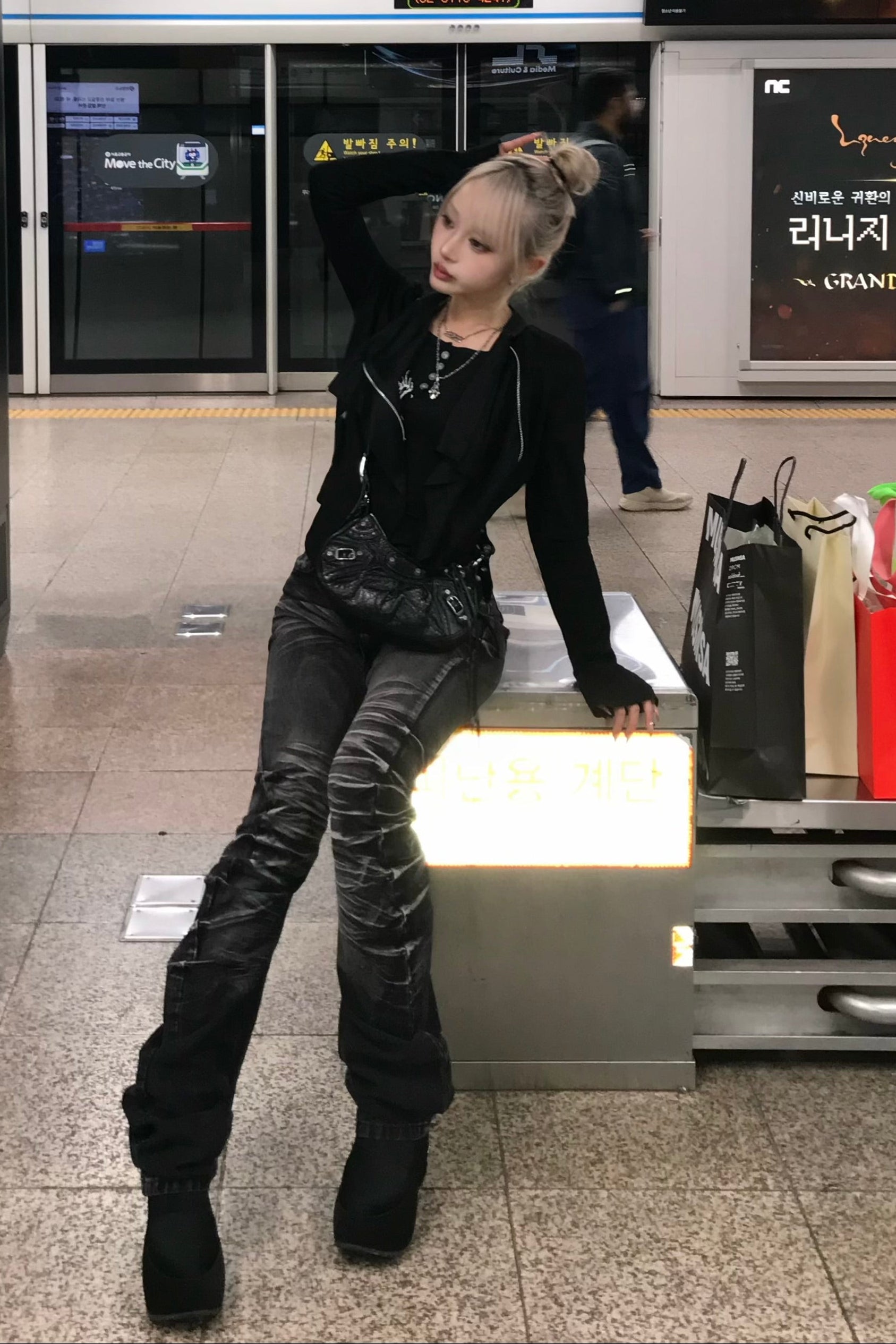 フリルデザインブラウス NA10402