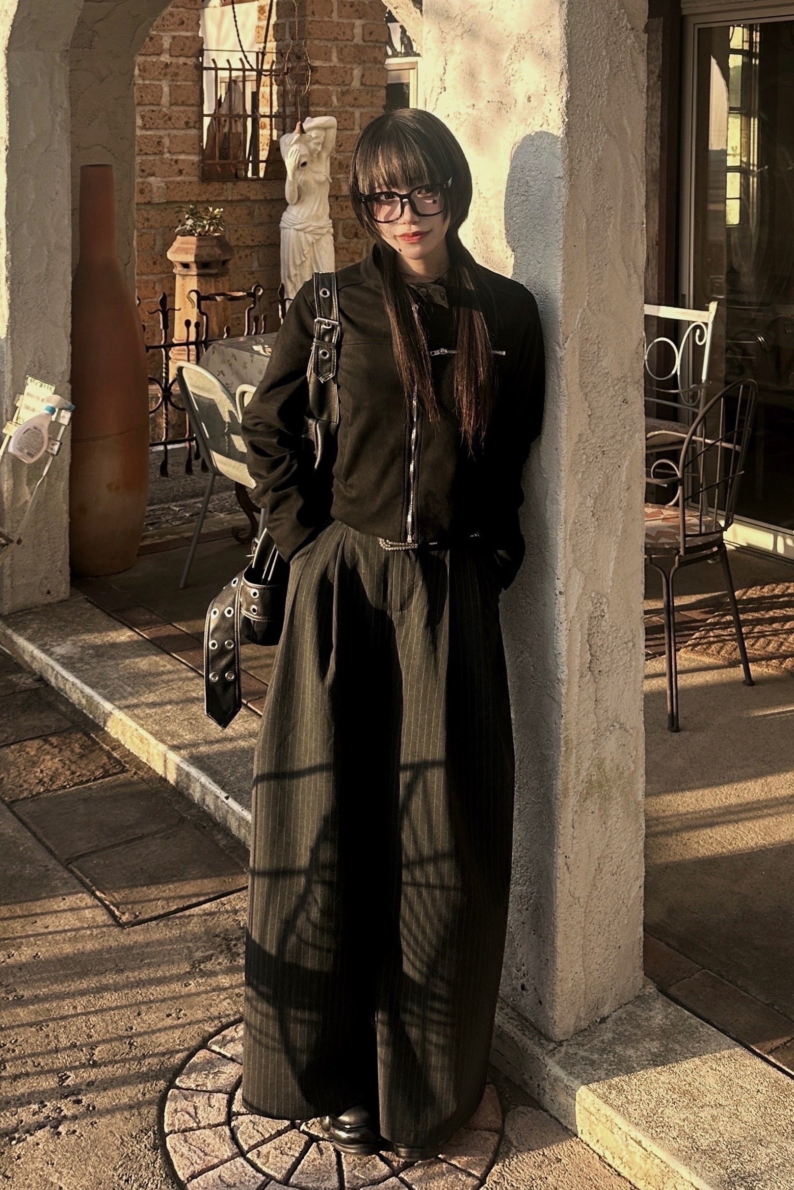 ノーカラースエードブルゾン NA10275