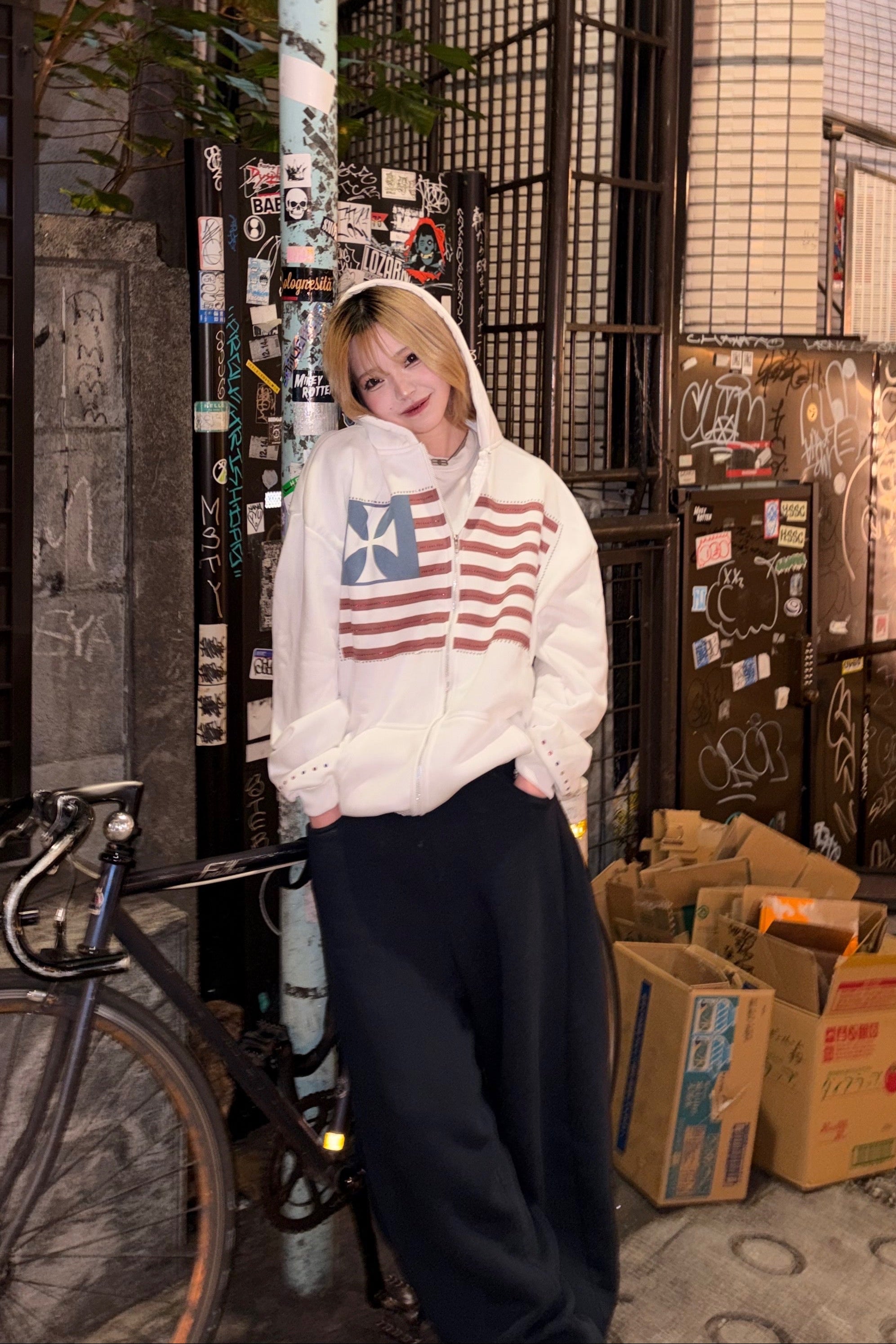 スワッグレタリングパーカー NA10154