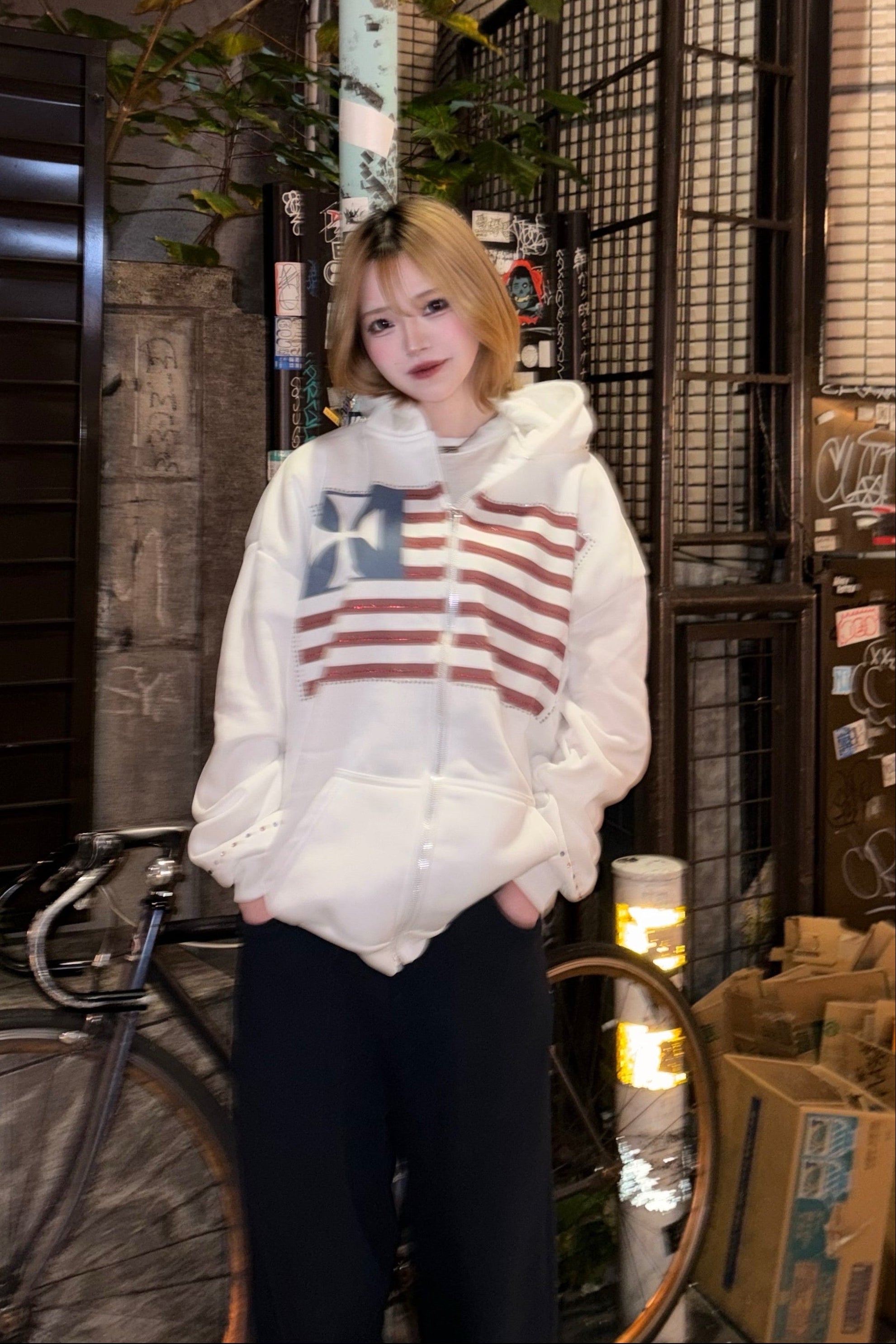 スワッグレタリングパーカー NA10154