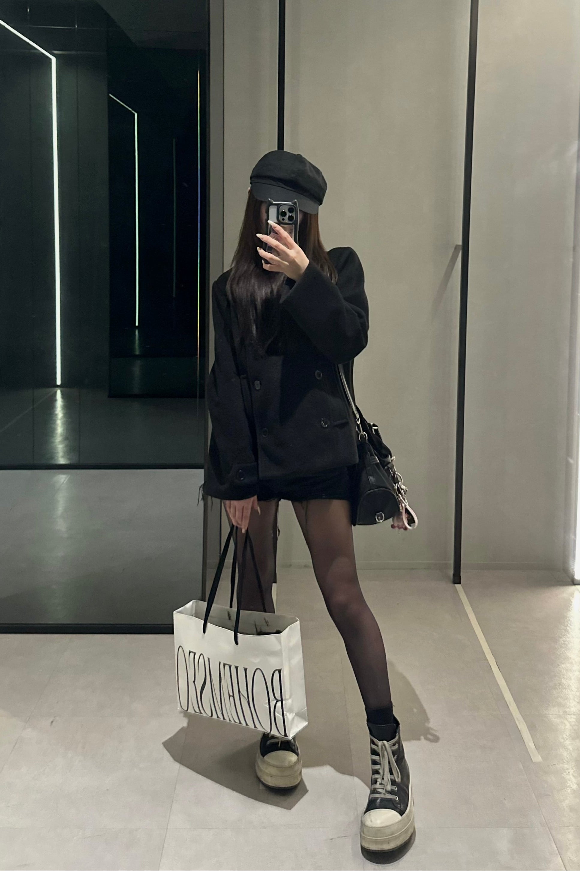 ダブルボタンショートコート NA10206