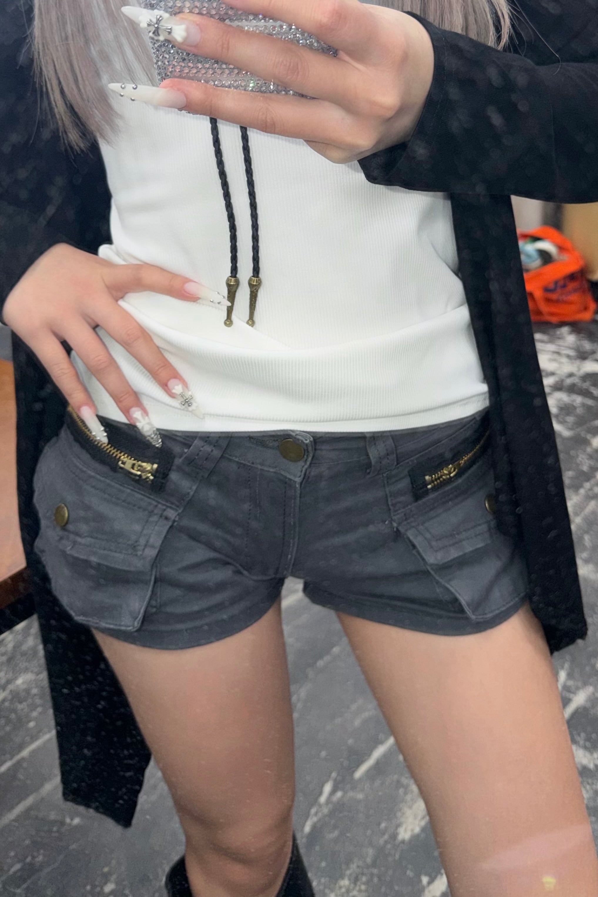 ダブルチャックデニムパンツ NA10495