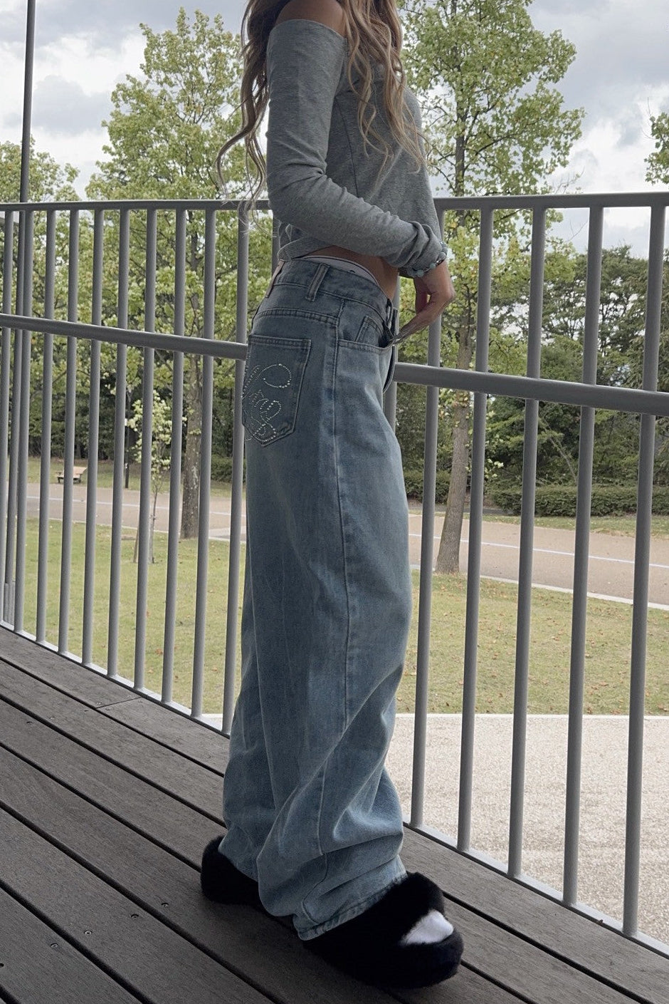 シルバーレタリングデニム NA10102