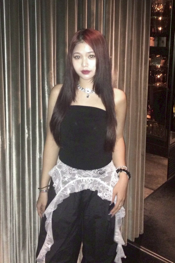 レイヤードレースナイロンパンツ NA10077