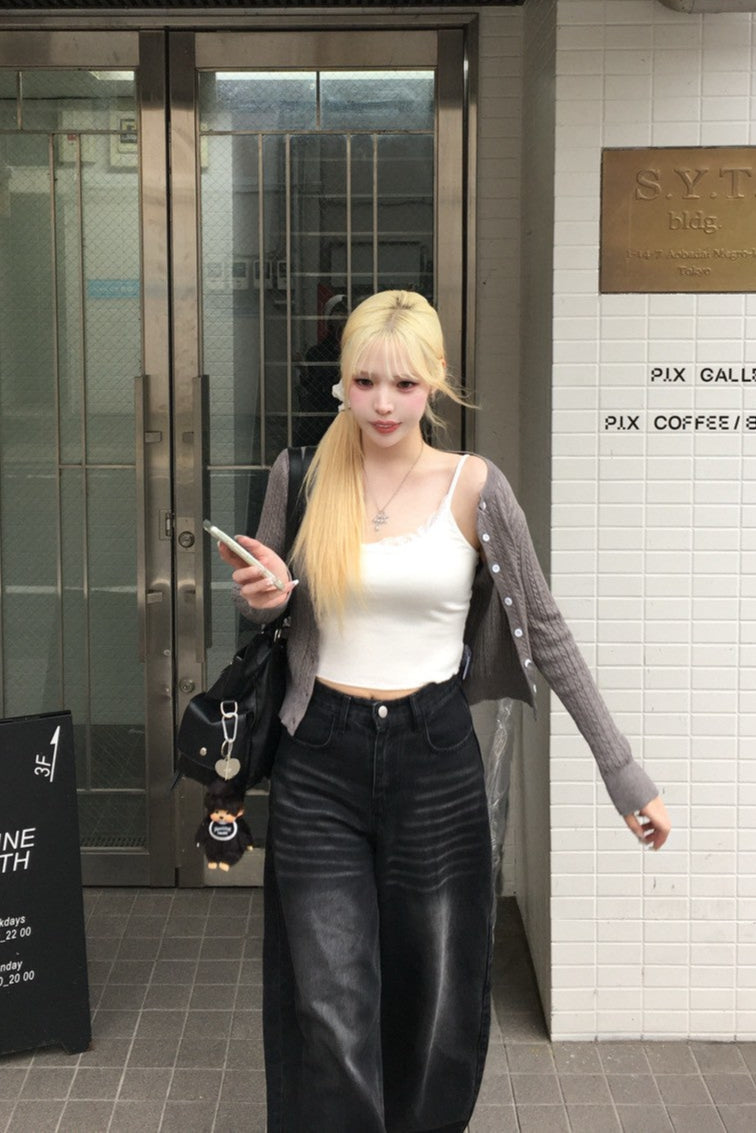 ニットショートカーディガン NA10097