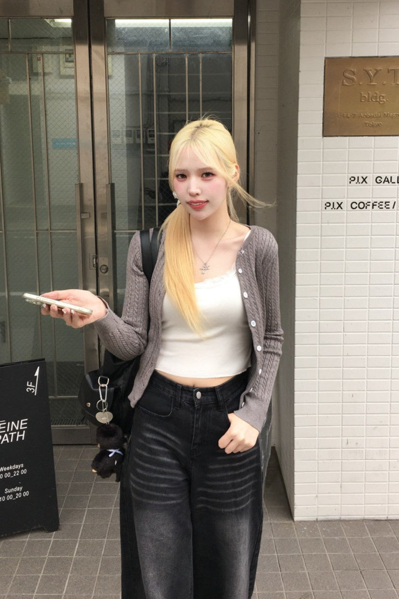 ニットショートカーディガン NA10097