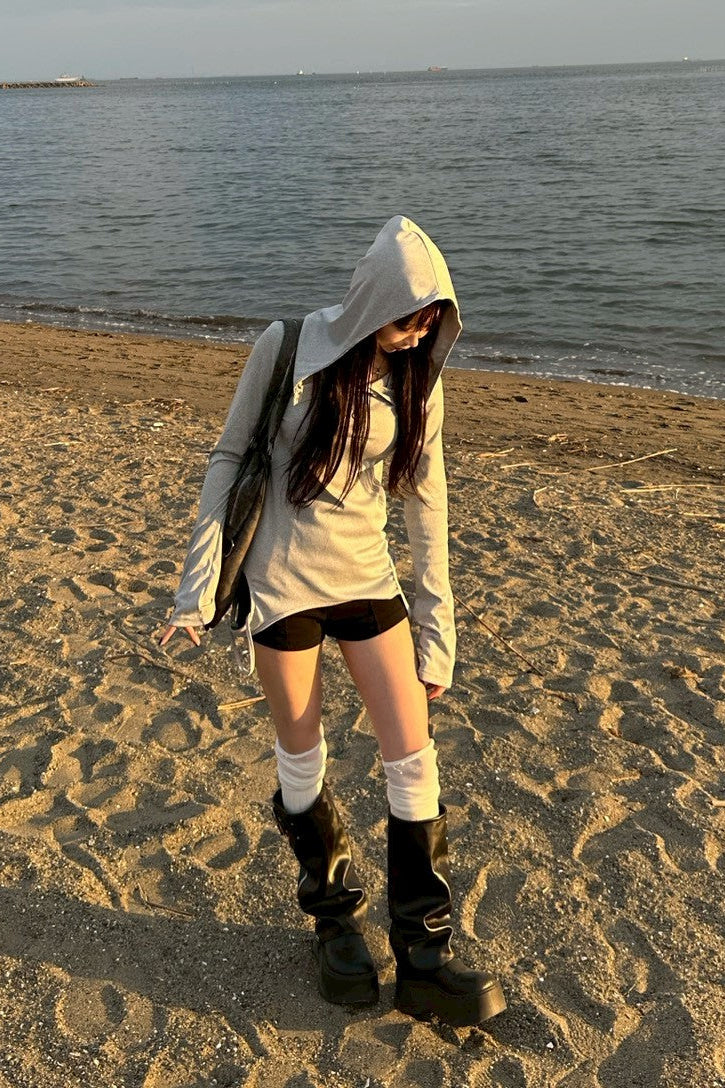 サイドストラップフーディトップス NA10129