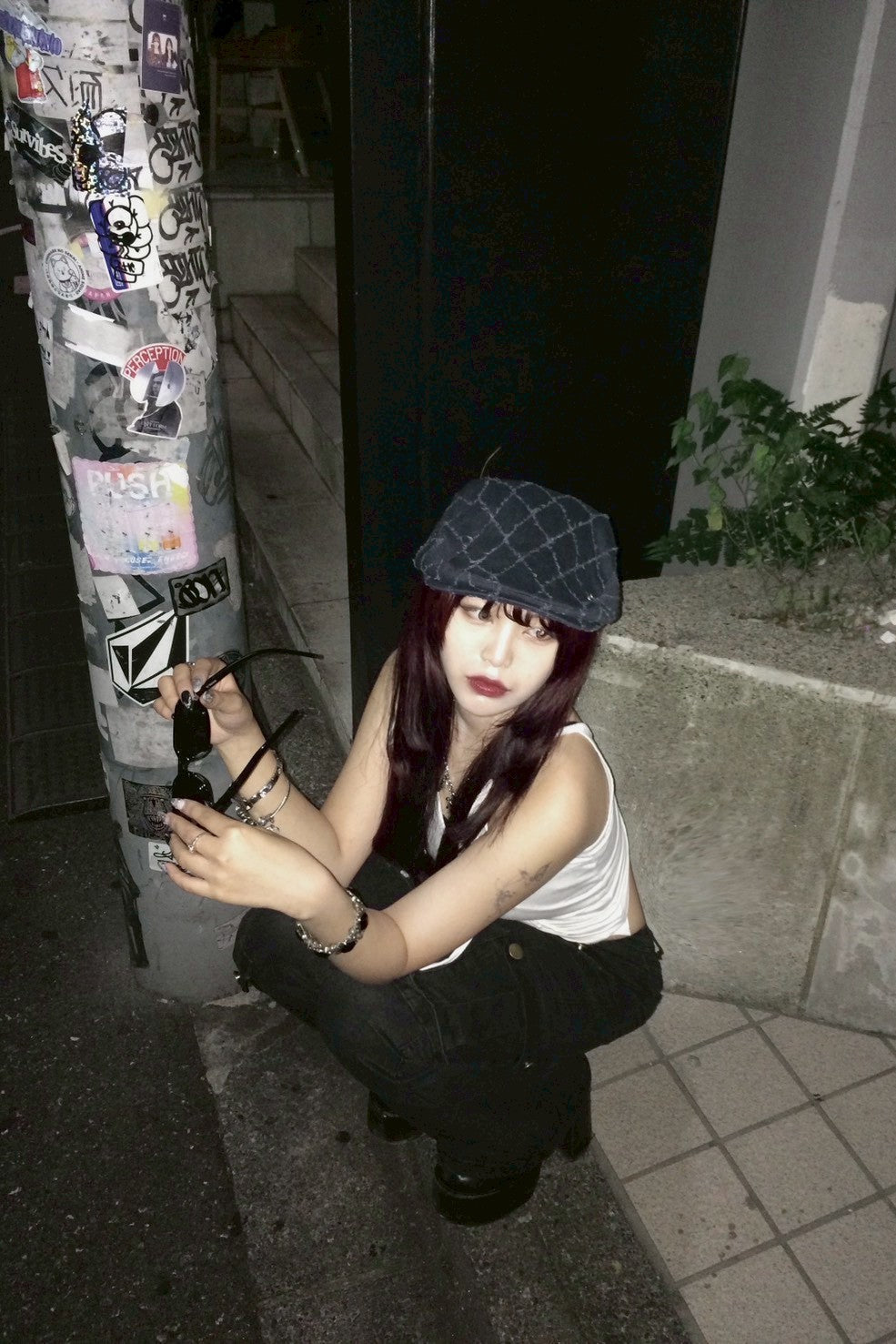 フレアカーゴデニムパンツ NA10114