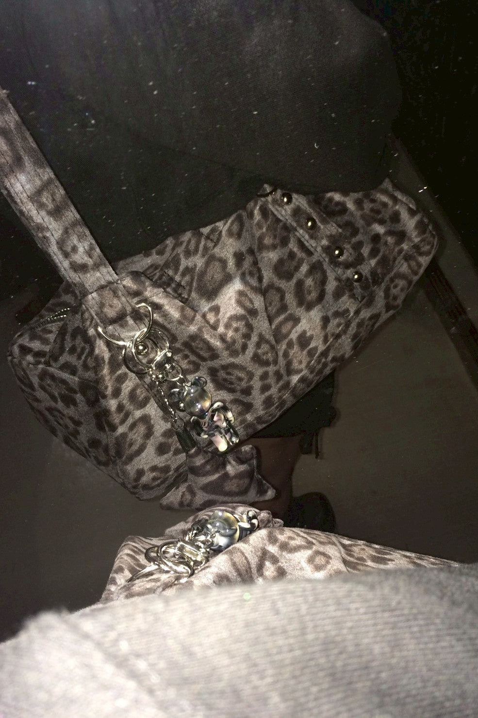 レオパードハンドバック NA10175