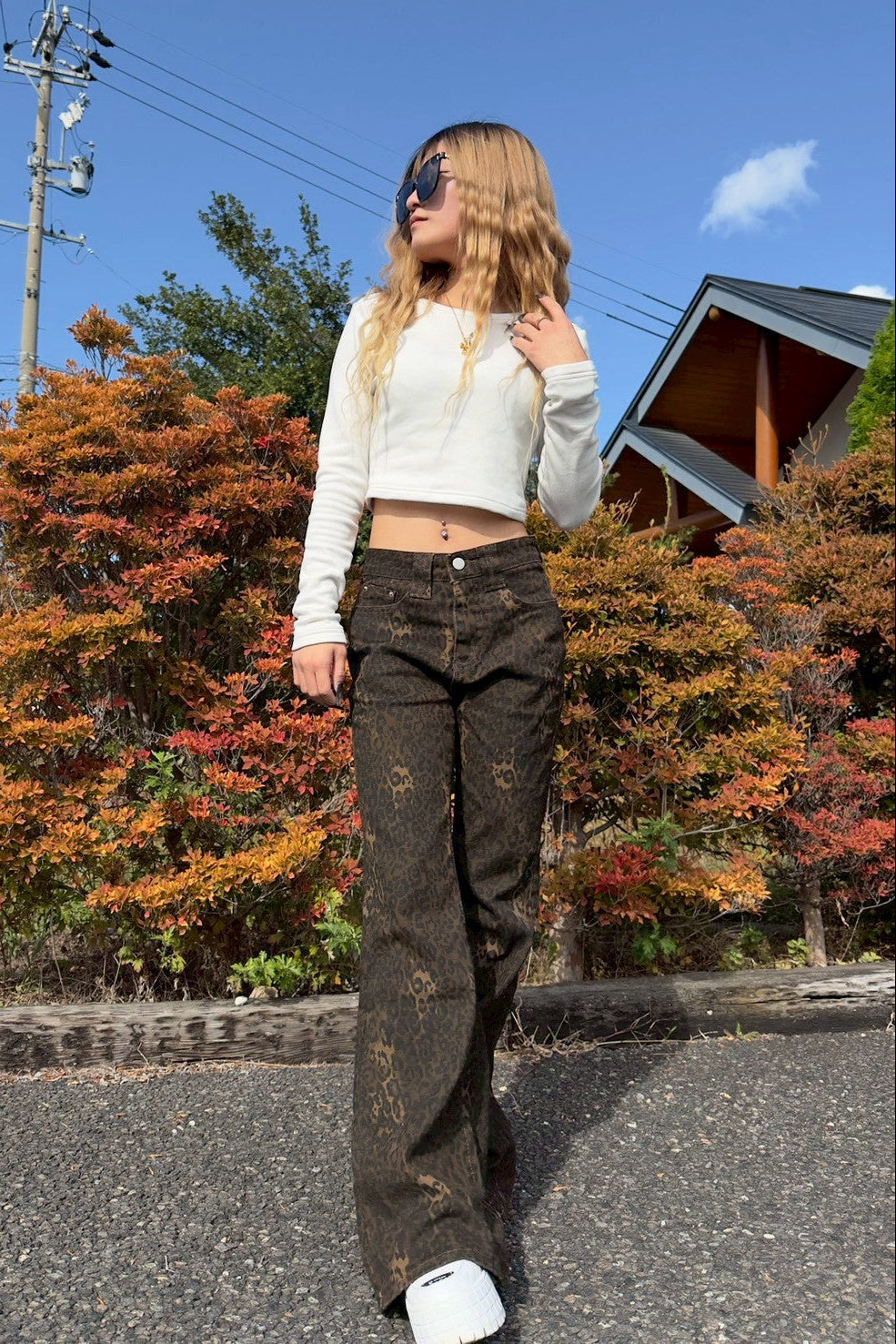 レオパードフレアパンツ NA10031