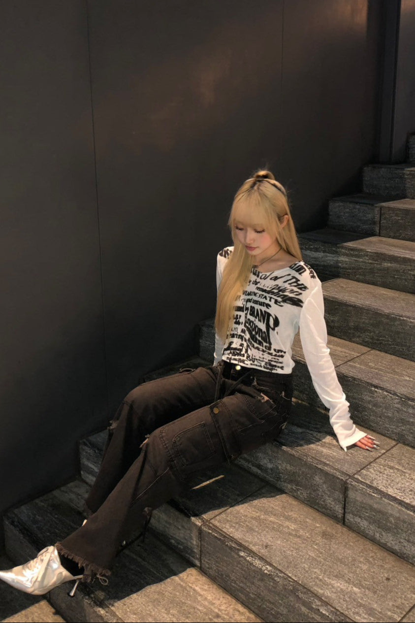 vintage straight pants NA10126