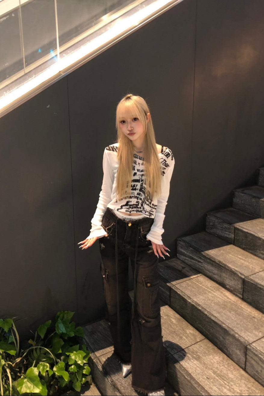 vintage straight pants NA10126