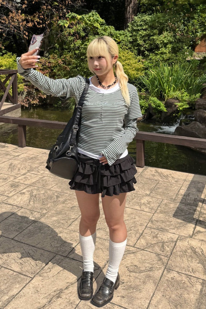 フレンチフリルミニスカート NA10022