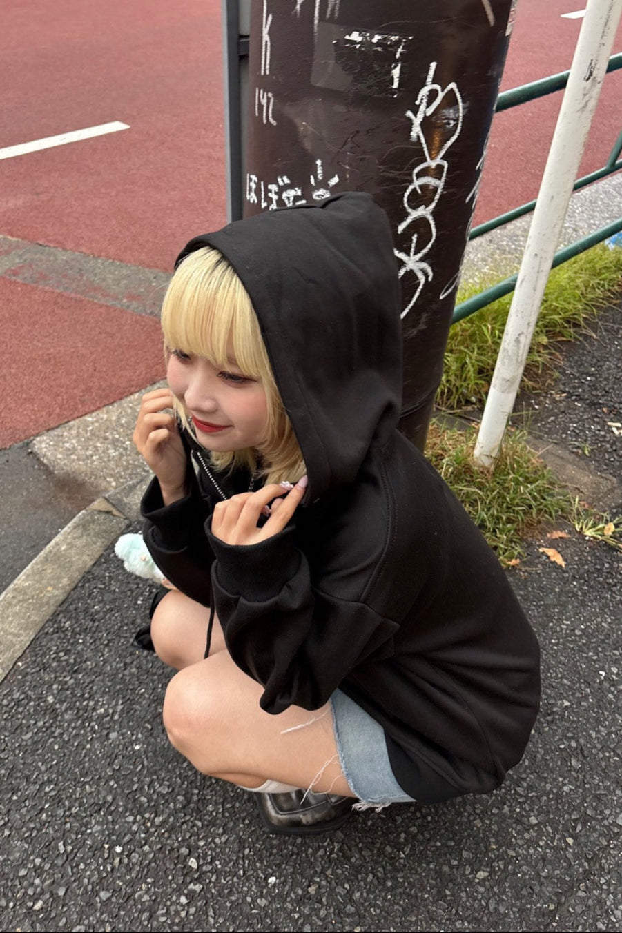 シンプルジップパーカー NA10056