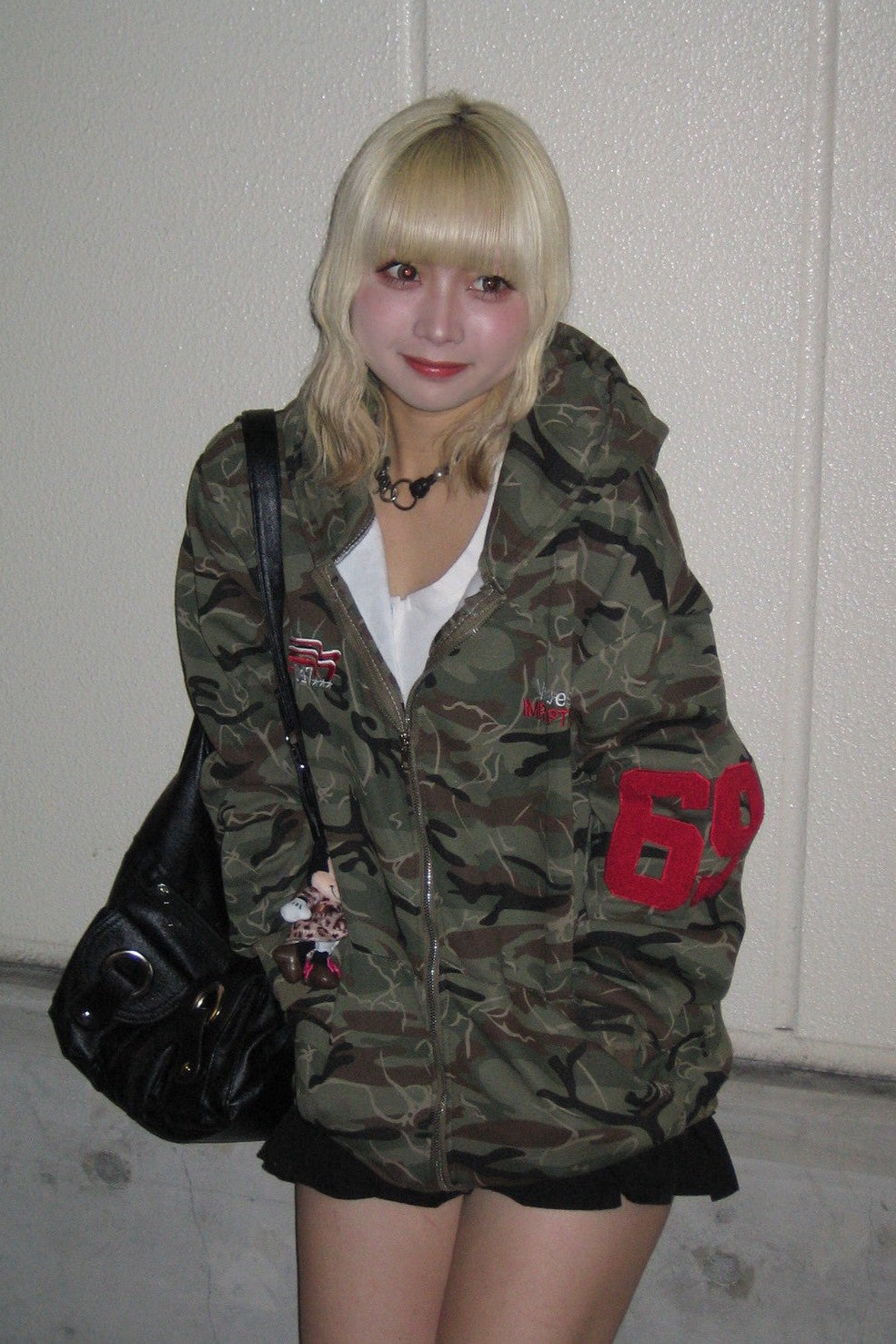 カモフラージュナンバージップフーディ NA10084