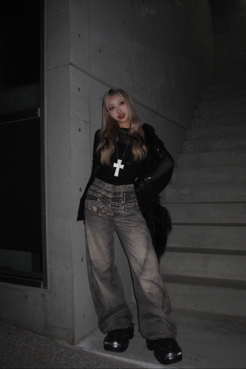 デザインワイドビンテージデニム NA10061